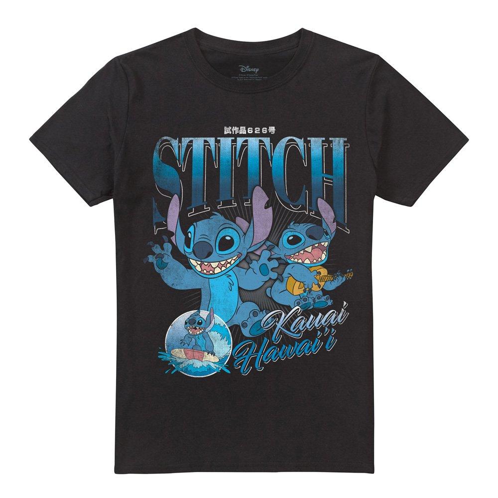 Black - Disney - Lilo And Stitch Homage T-Shirt Black - 4