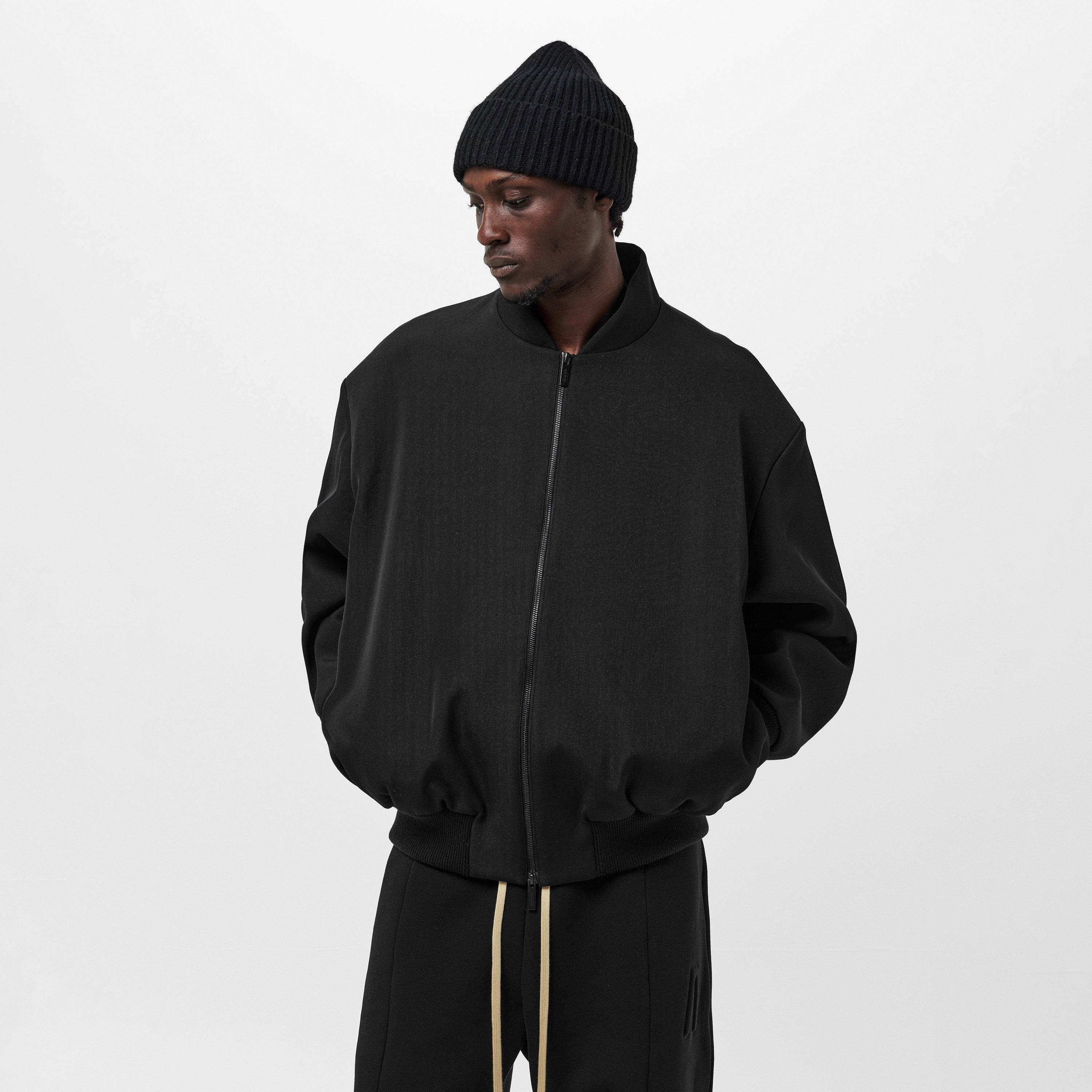 Black - Fear Of God - Men's  Structured Bomber Jacket - 3