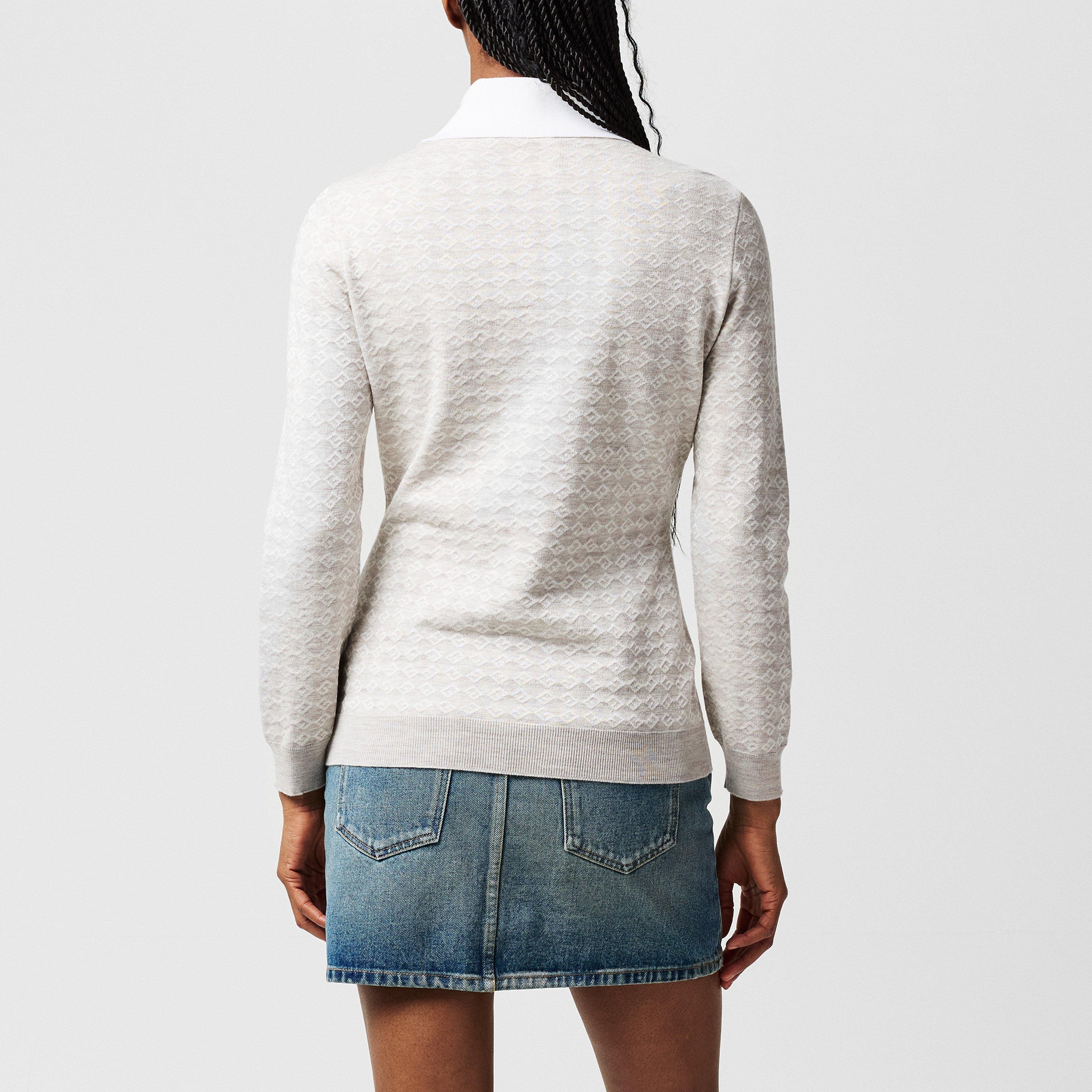 Beige - GIVENCHY - Stretch-Wool Blend Polo Shirt - 3