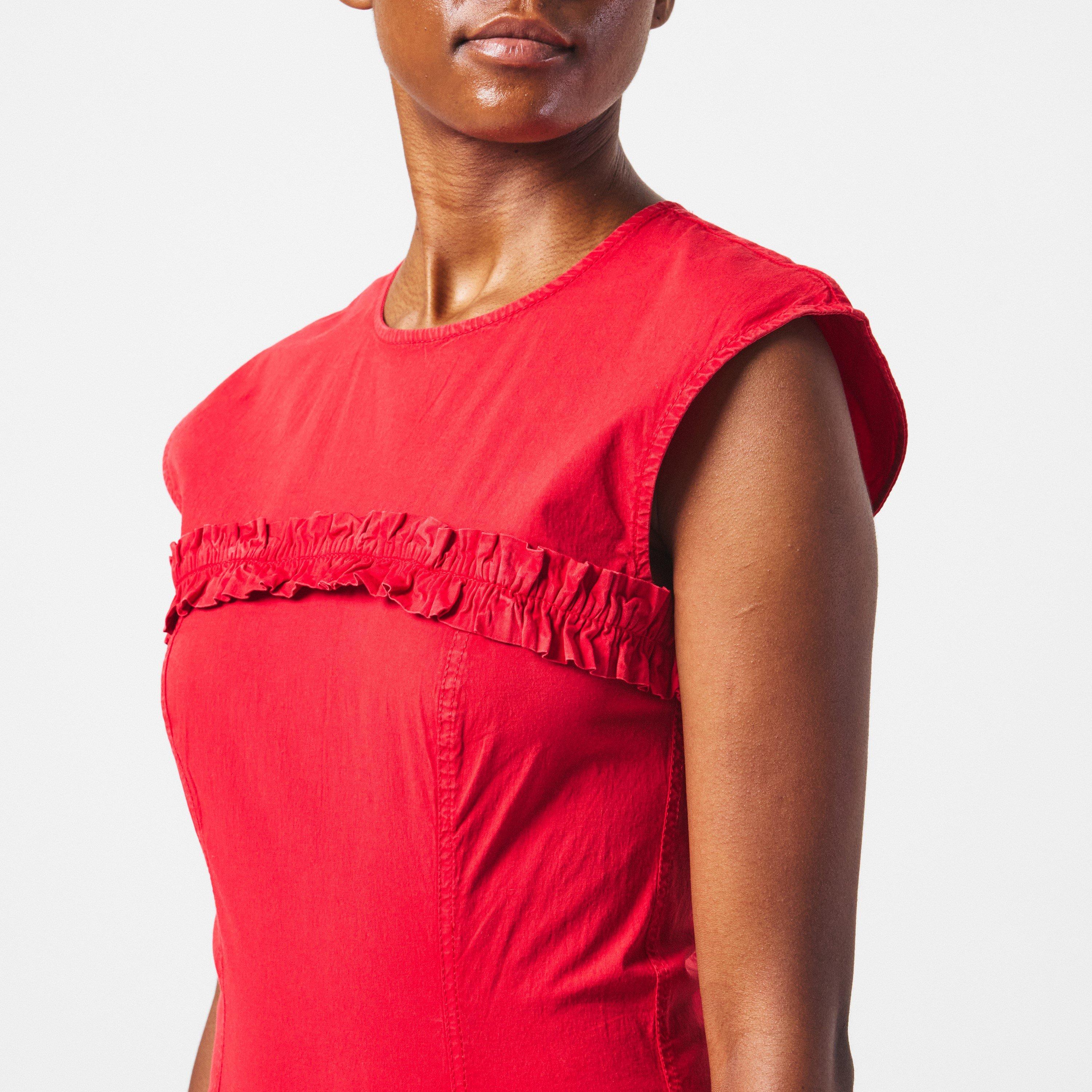 Leopard - Ganni - Women's Corset Mini Peplum Dress - 5