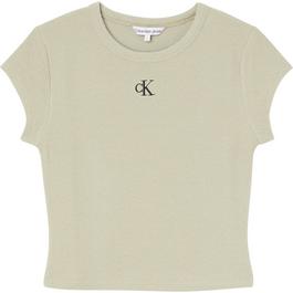 Calvin Klein Jeans Ribbed Fitted T-shirt