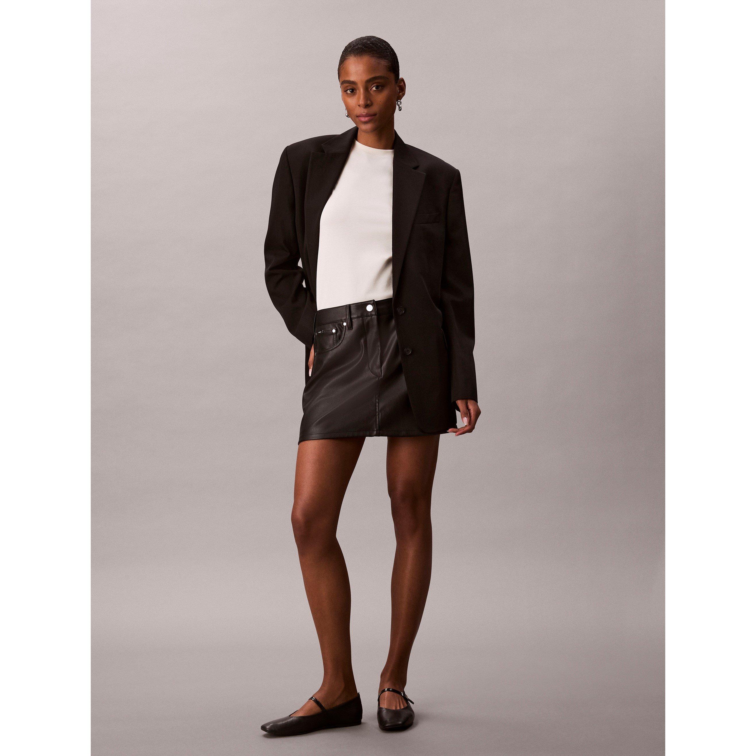 Black - Calvin Klein Jeans - CKJ F Lth M Skirt Ld54 - 2