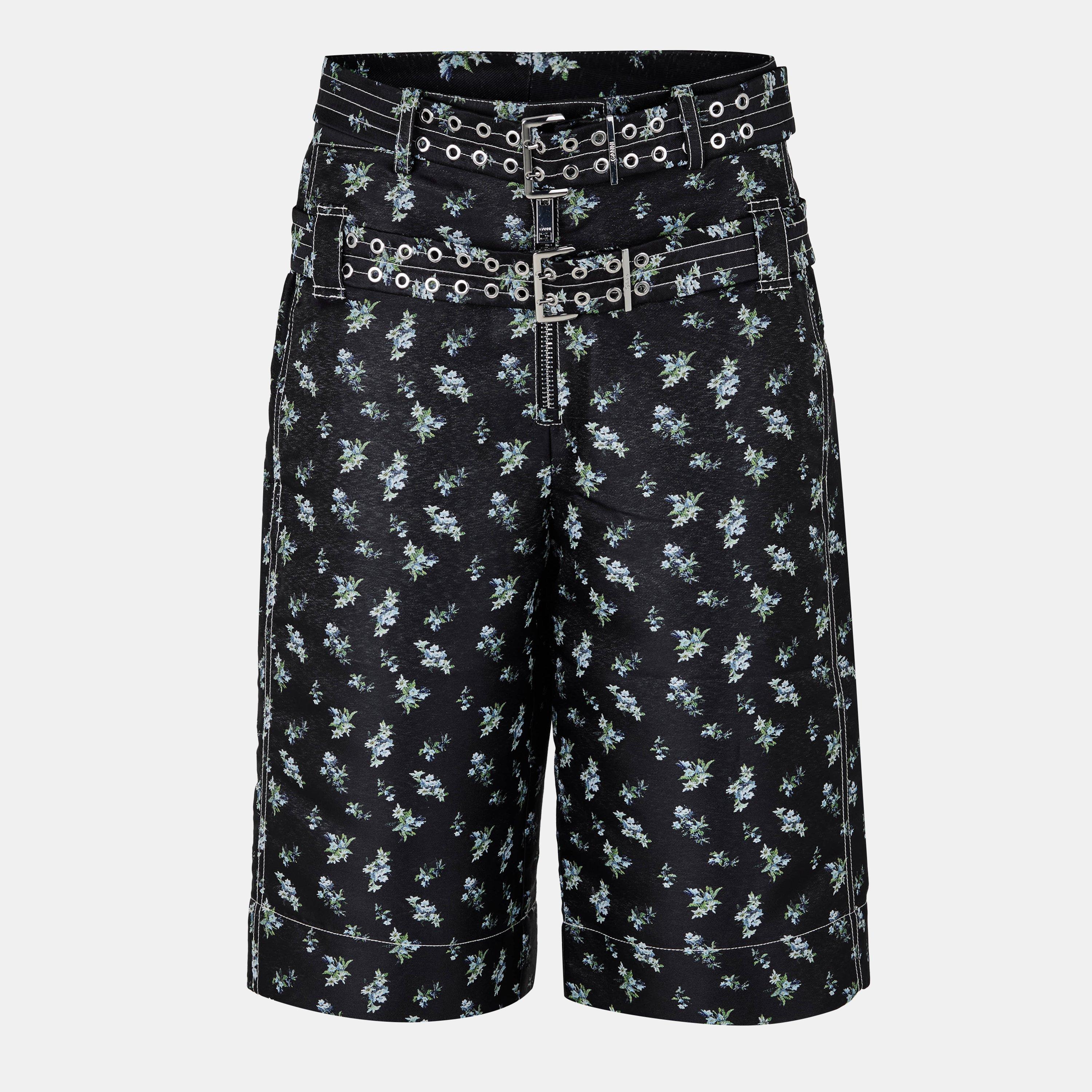 Ganni Jacquard Shorts | Flannels