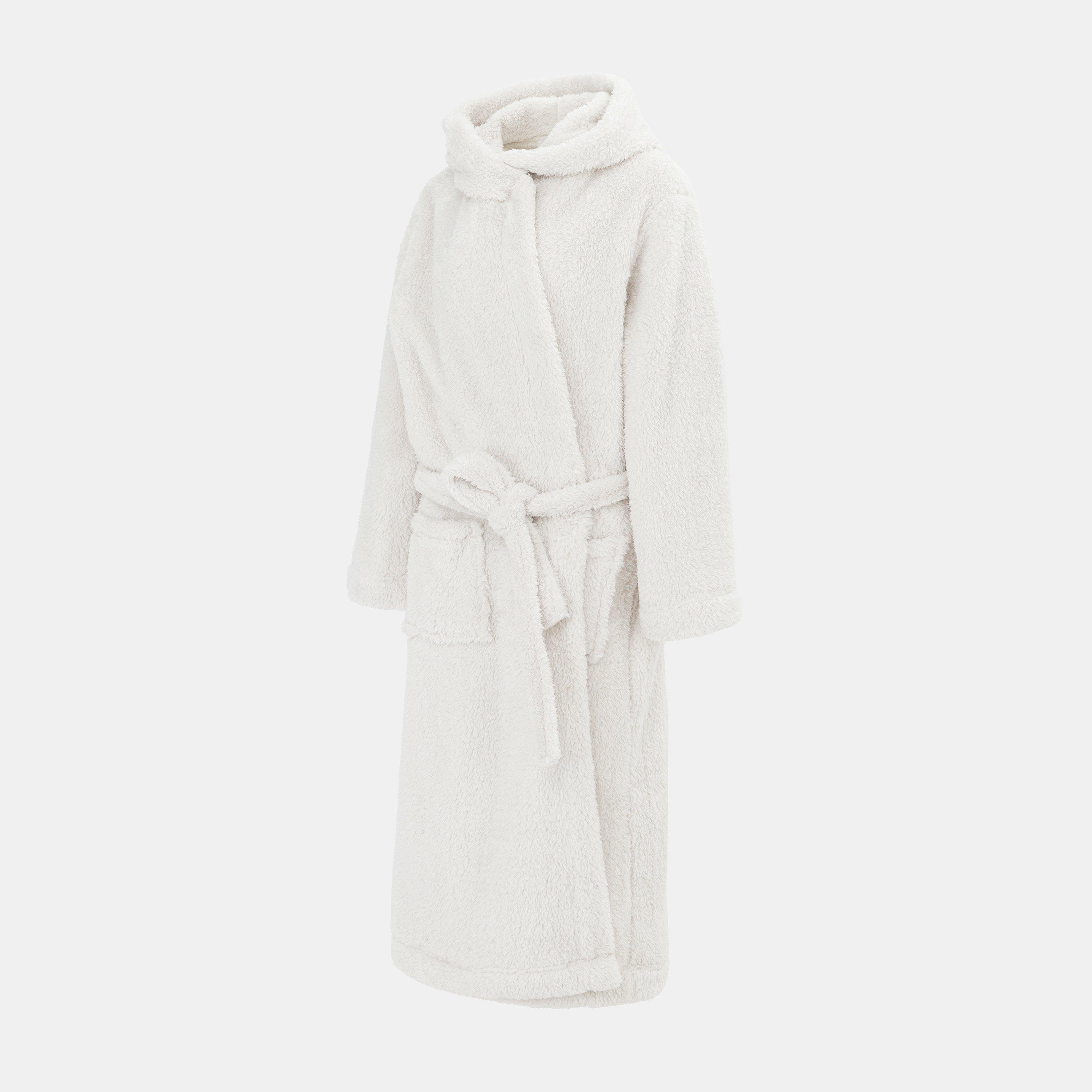 Grey - Linea - Fleece Robe Women - 3
