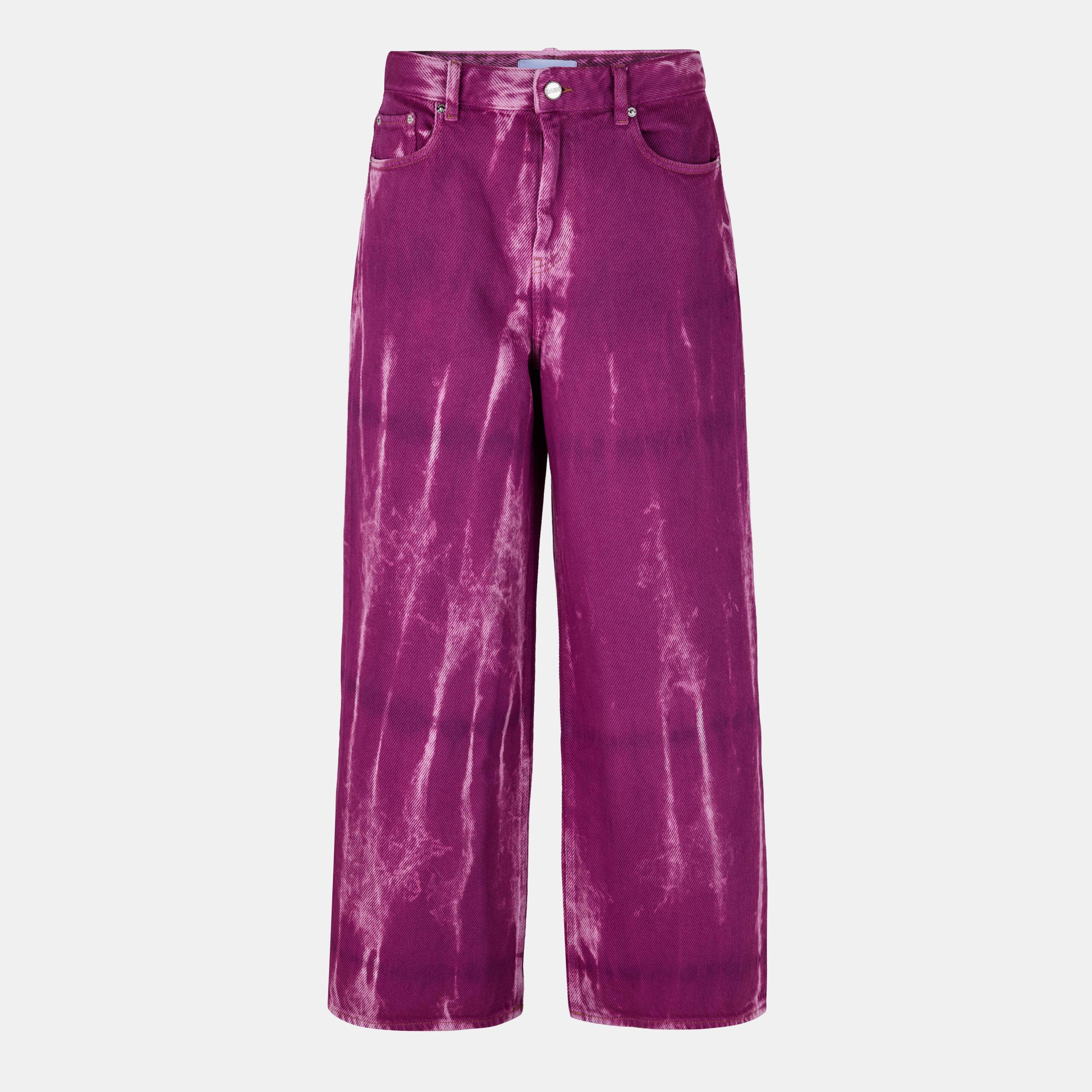 Ganni Baggy Jeans - Boysenberry - Size W28