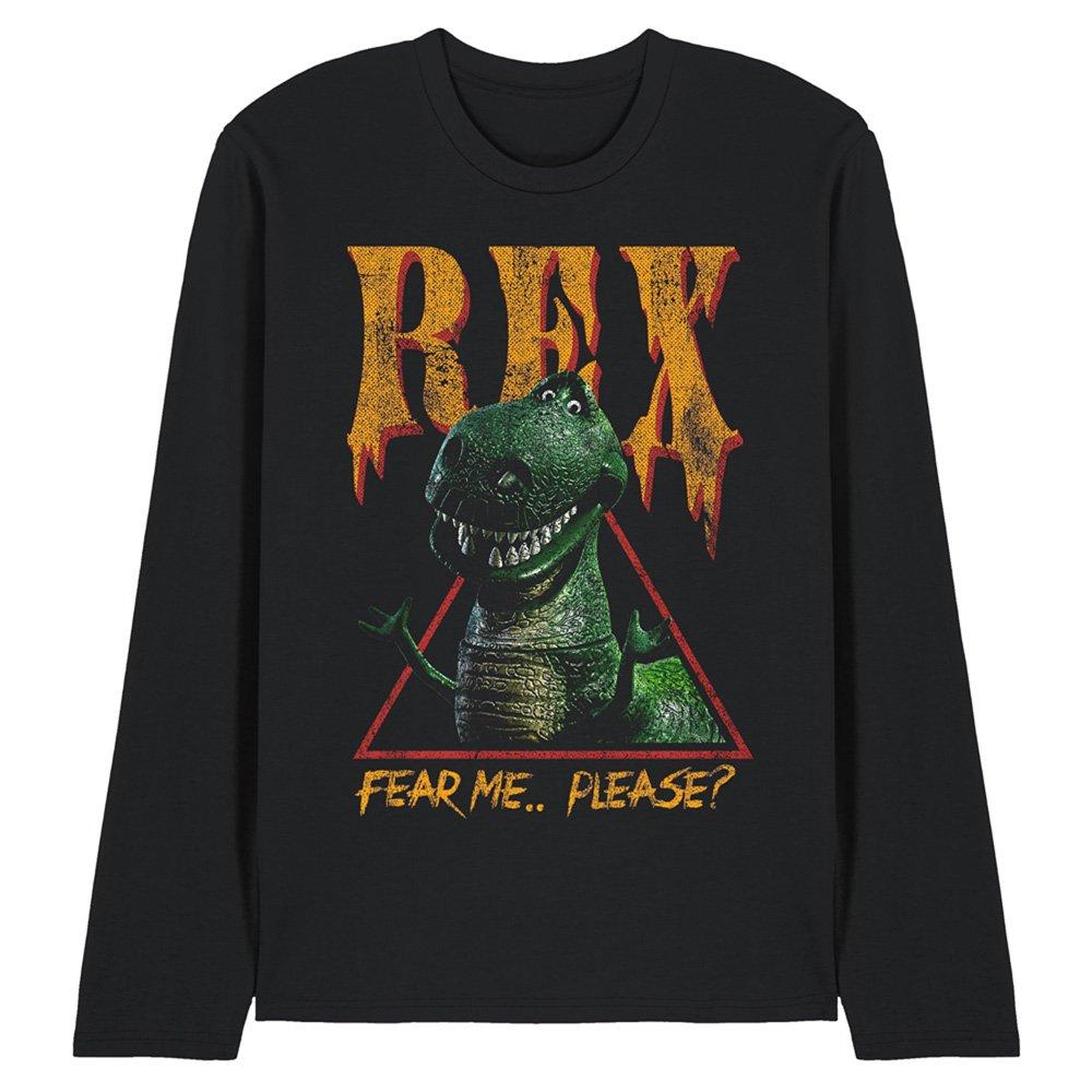 Black - Disney - Toy Story Rex Fear Me Long Sleeve T-Shirt Black - 1