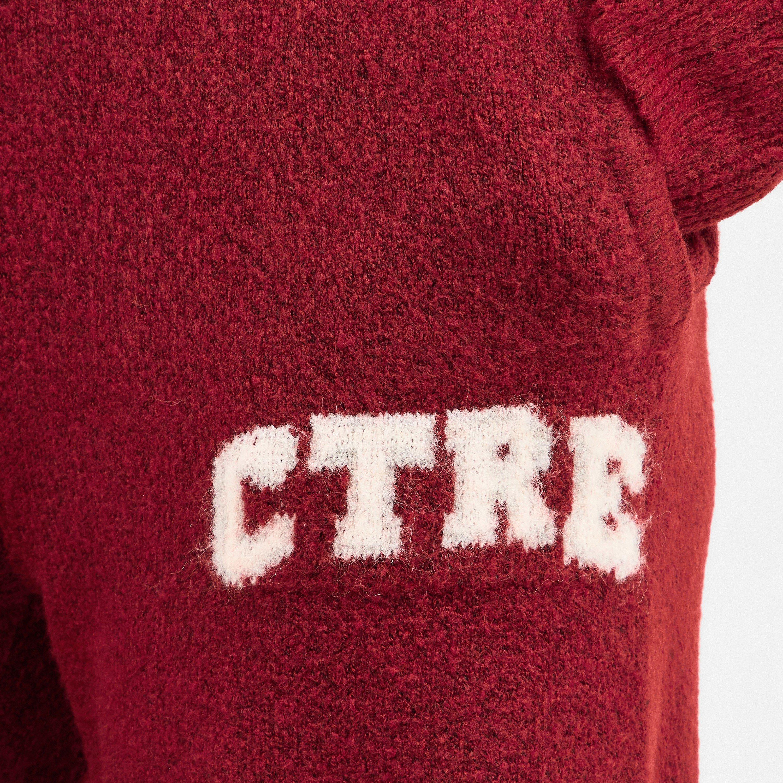 Burgundy - The Couture Club - Women's CTRE Jog Knitted Trousers - 5