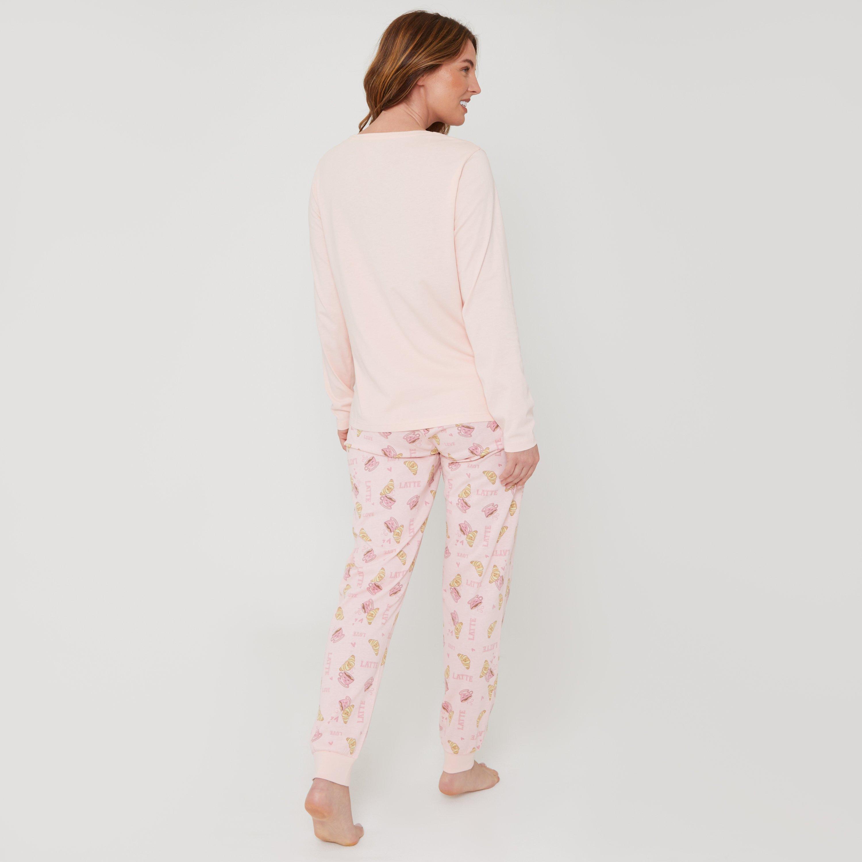 Peach - Miso - Latte Short-Sleeve Pyjama Sets - 2