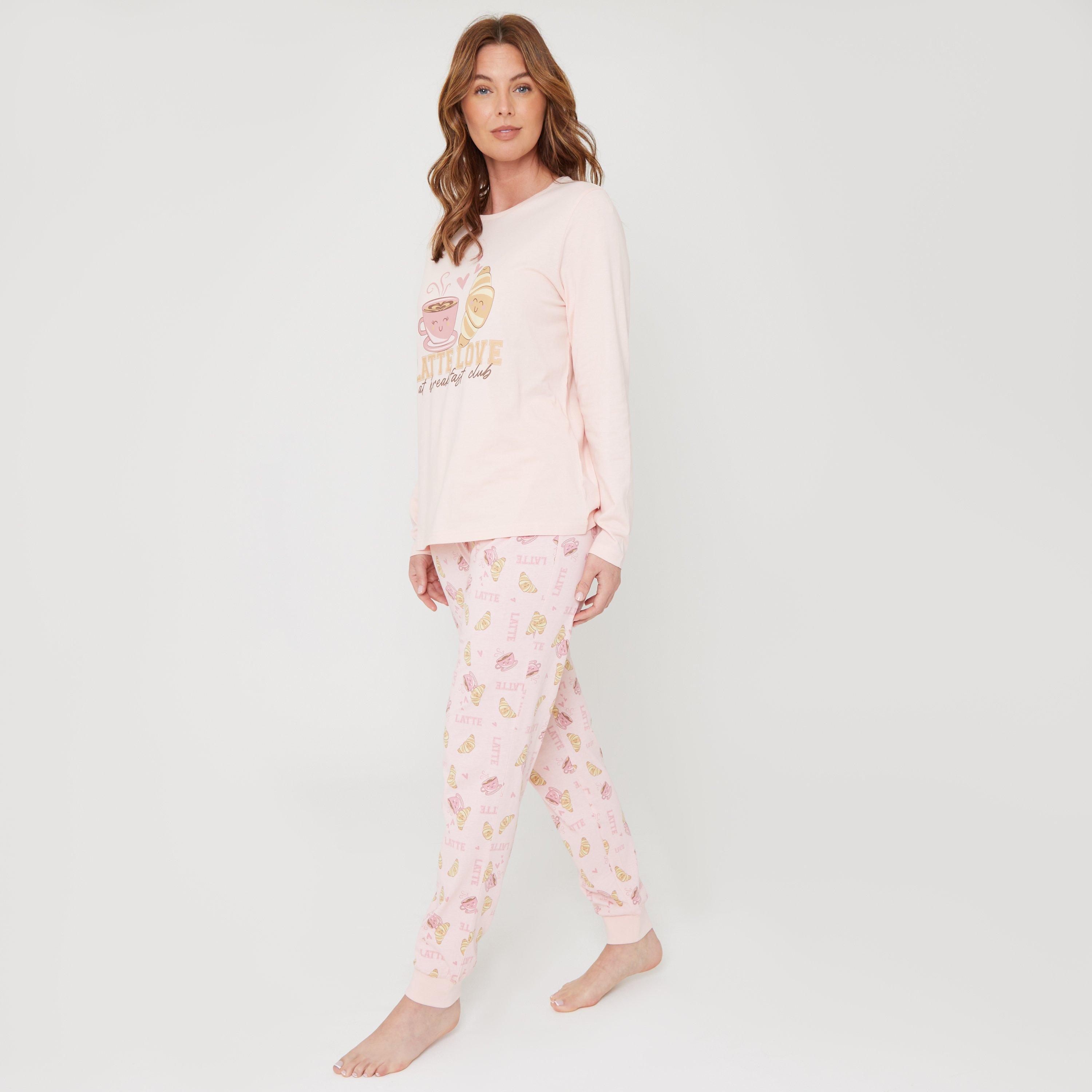 Peach - Miso - Latte Short-Sleeve Pyjama Sets - 3