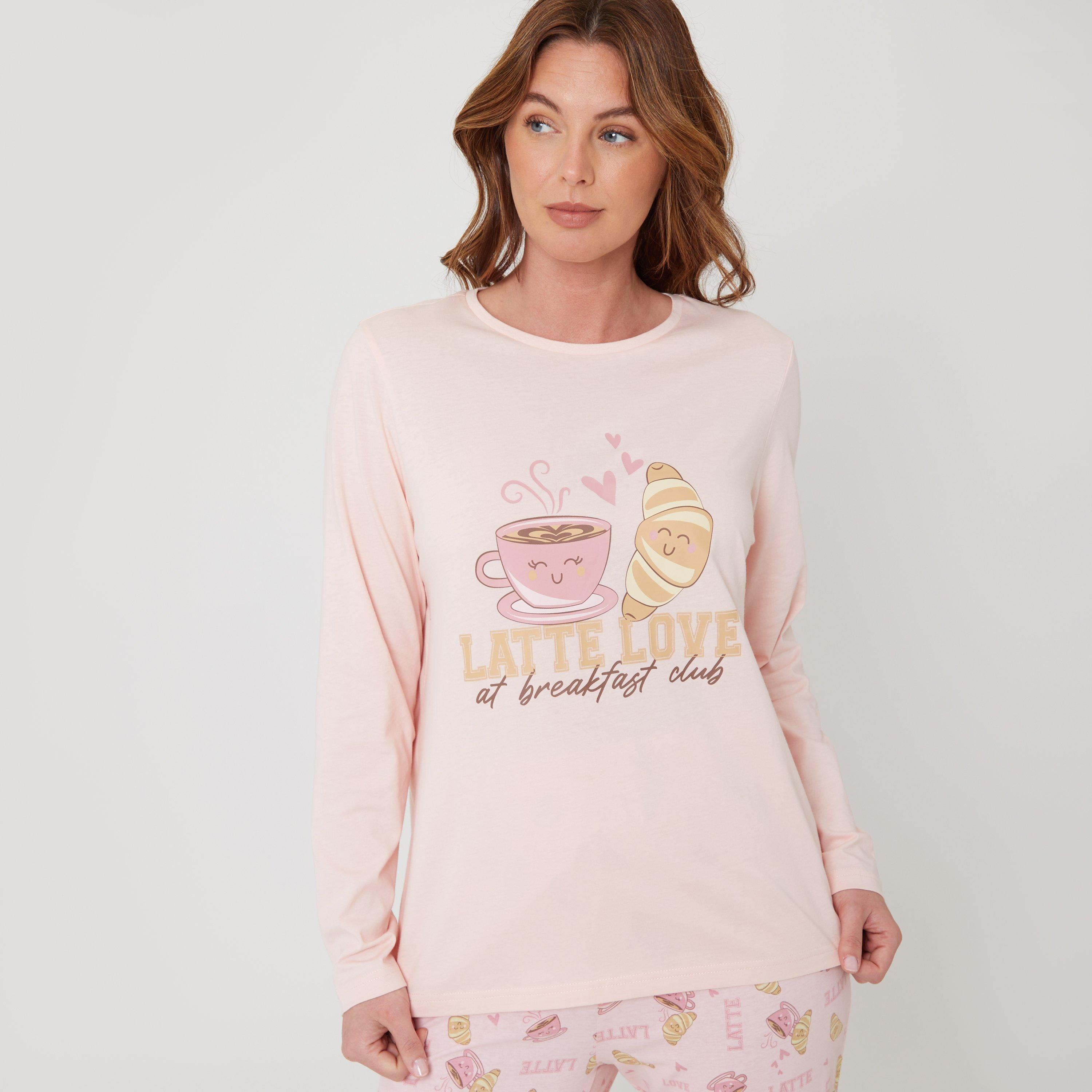 Peach - Miso - Latte Short-Sleeve Pyjama Sets - 4