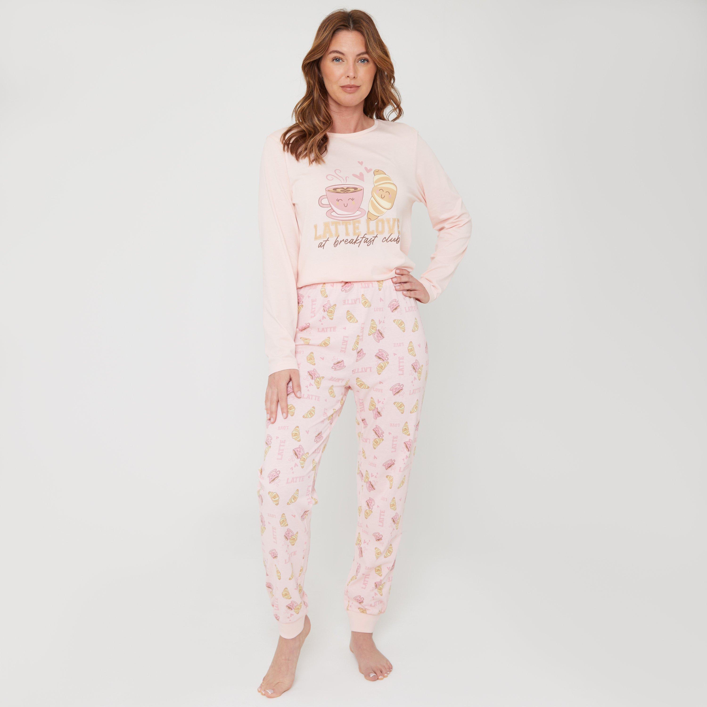 Peach - Miso - Latte Short-Sleeve Pyjama Sets - 5