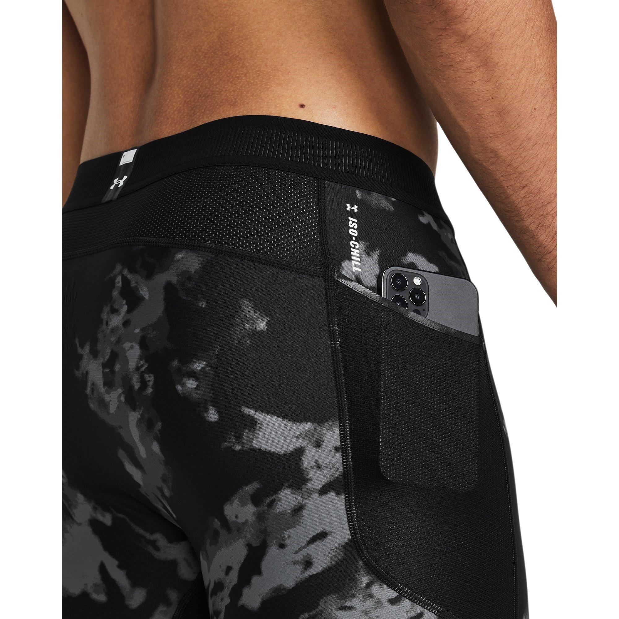 Black - Under Armour - Isochill Printed Leggings - 5