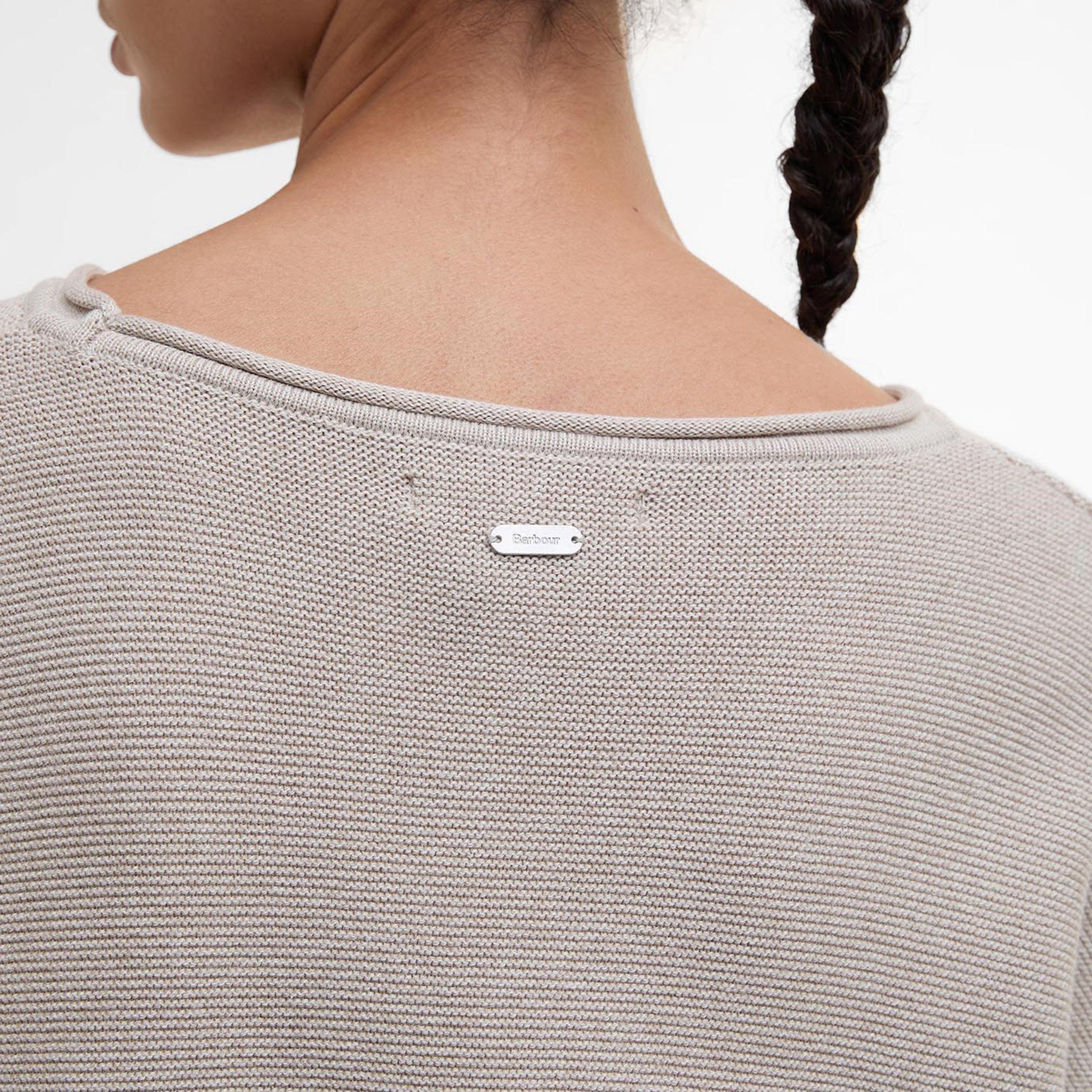 Light Sand - Barbour - Women's Marine Crew Neck Jumper - 4