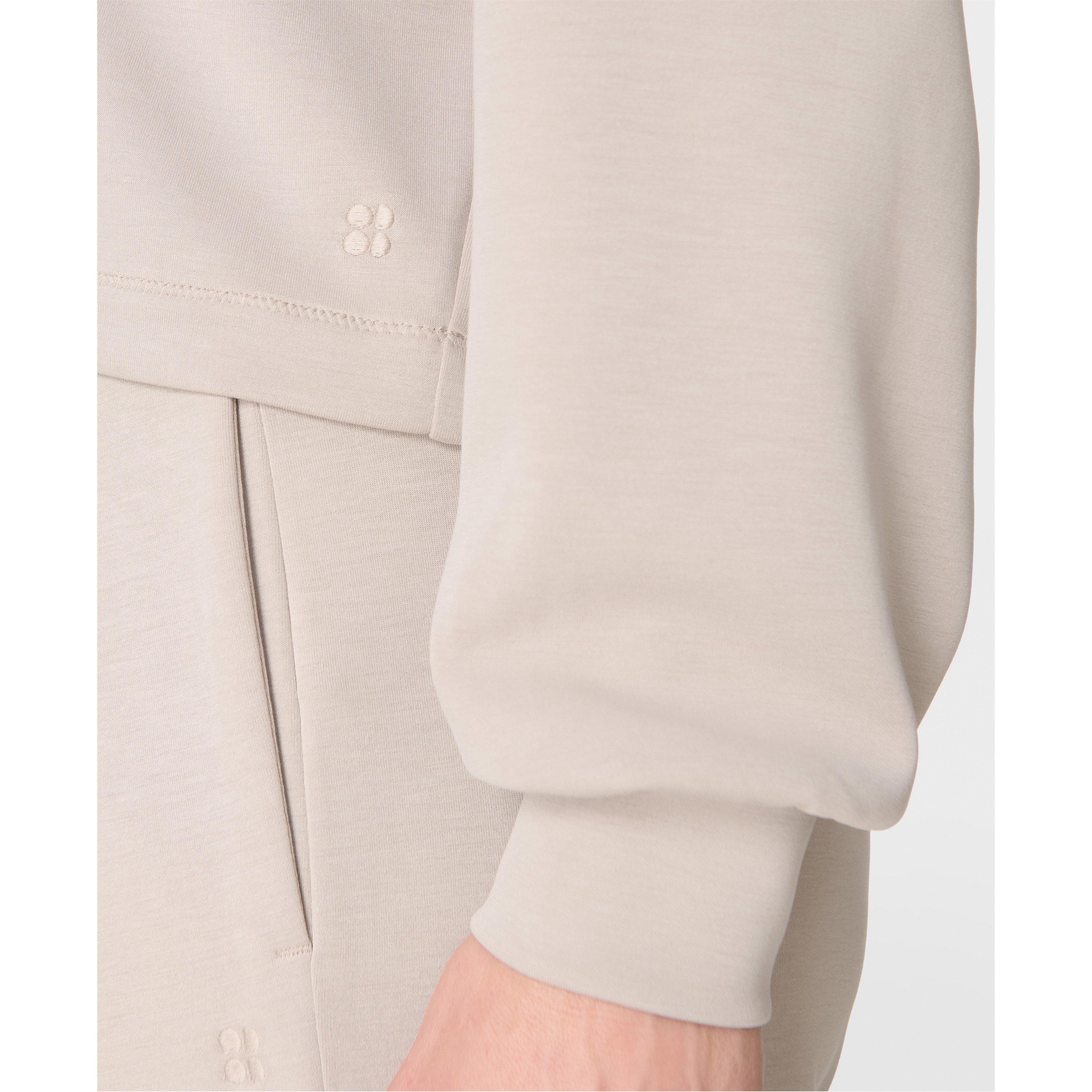 mushroom beige - Sweaty Betty - Women's Sand Henley Cropped Sweatshirt - 4