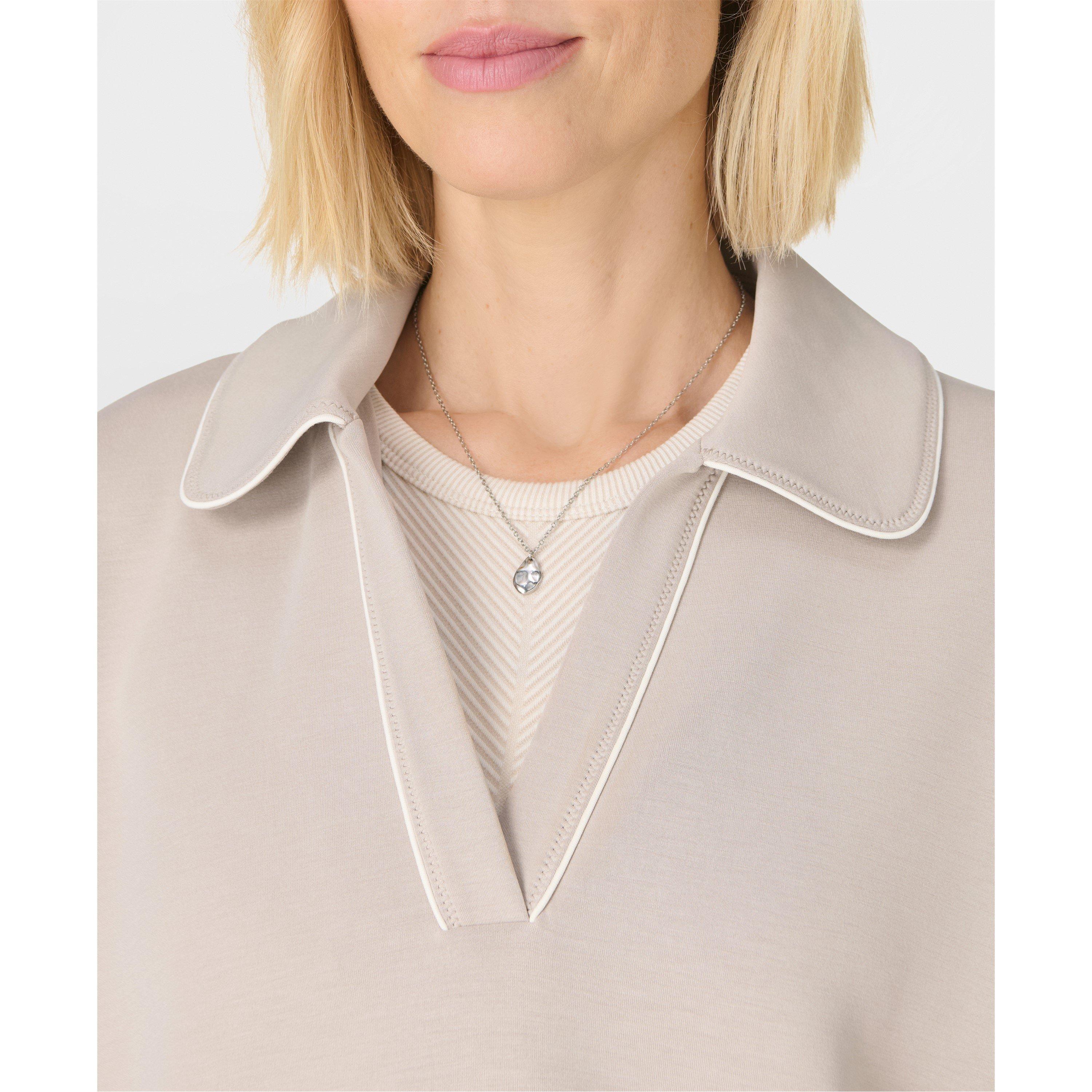 mushroom beige - Sweaty Betty - Women's Sand Henley Cropped Sweatshirt - 5