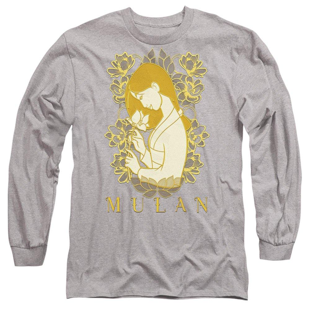 Light Grey - Disney - Mulan Golden Garden Long Sleeve T-Shirt Athletic - 1
