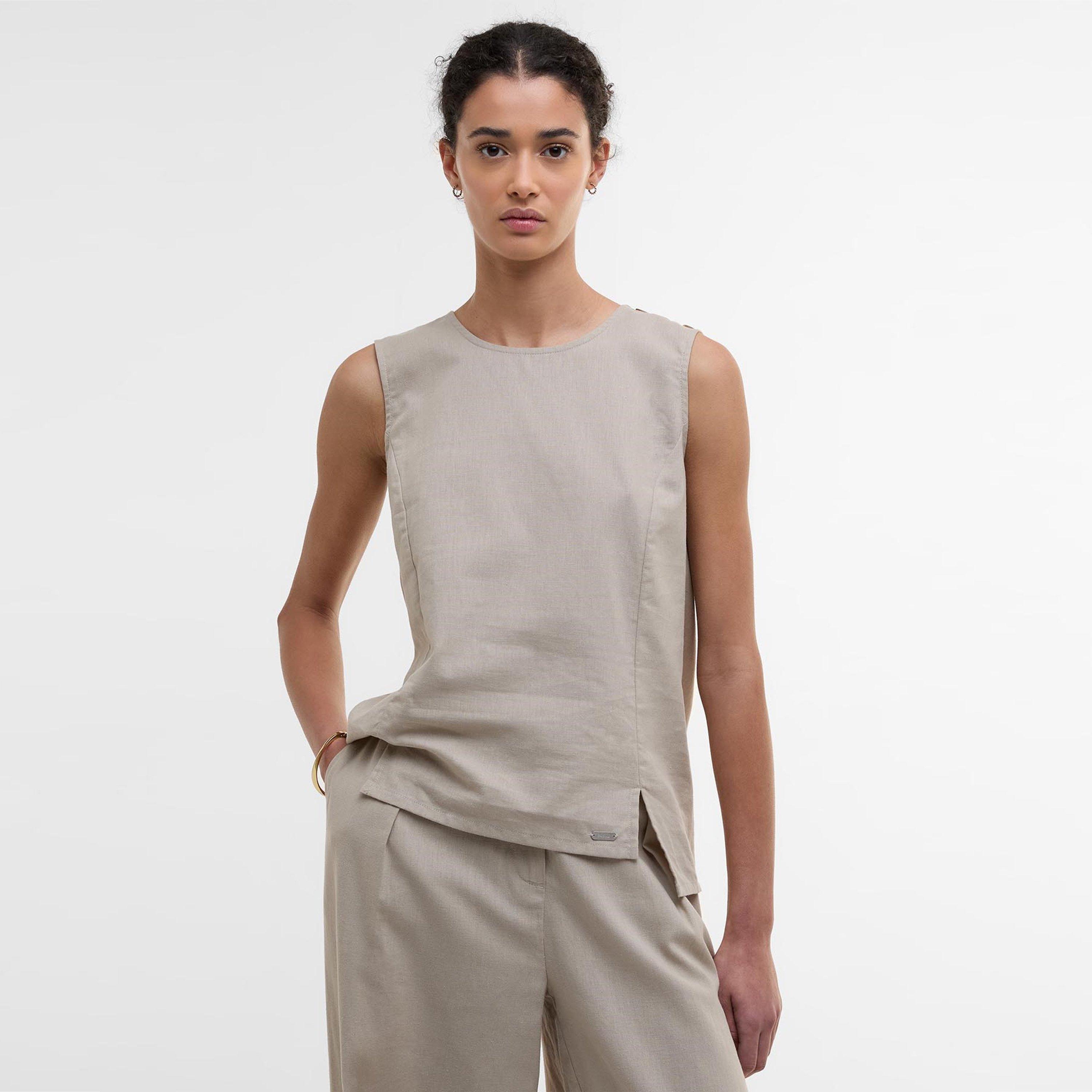 Light Sand - Barbour - Women's Lucy Sleeveless Shirt - 2