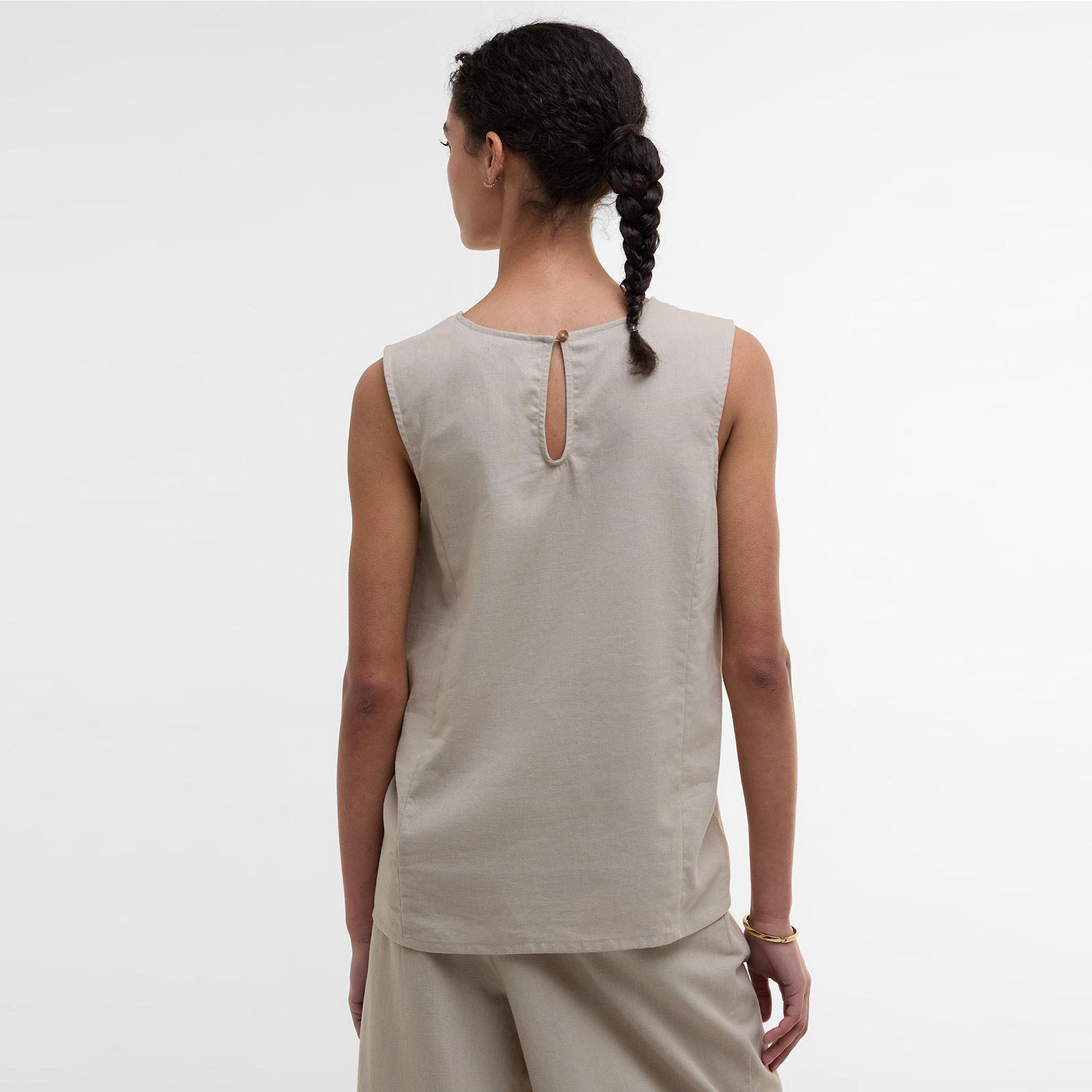 Light Sand - Barbour - Women's Lucy Sleeveless Shirt - 3