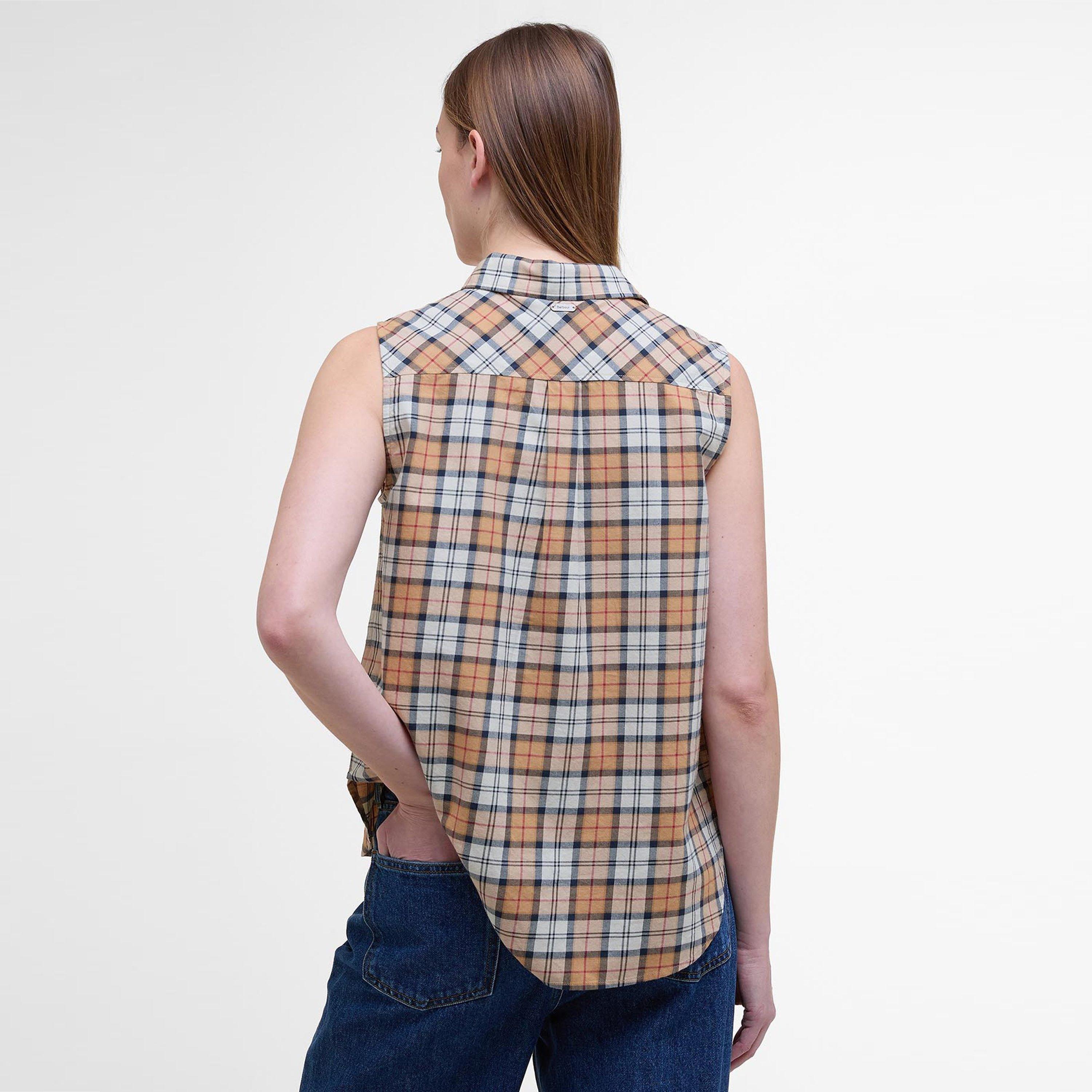 Hessian Tartan - Barbour - Women's Bredon Sleeveless Shirt - 3