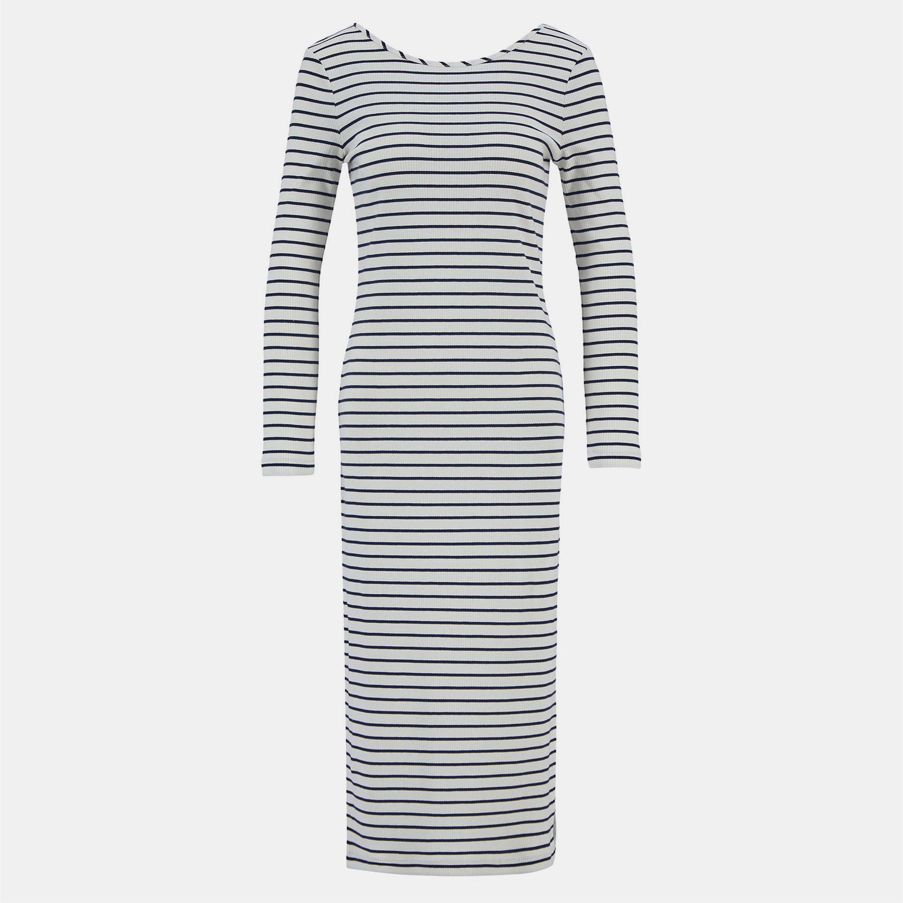 Barbour Women's Blake Bodycon Dress - Cloud Stripe - Size 12 (M)