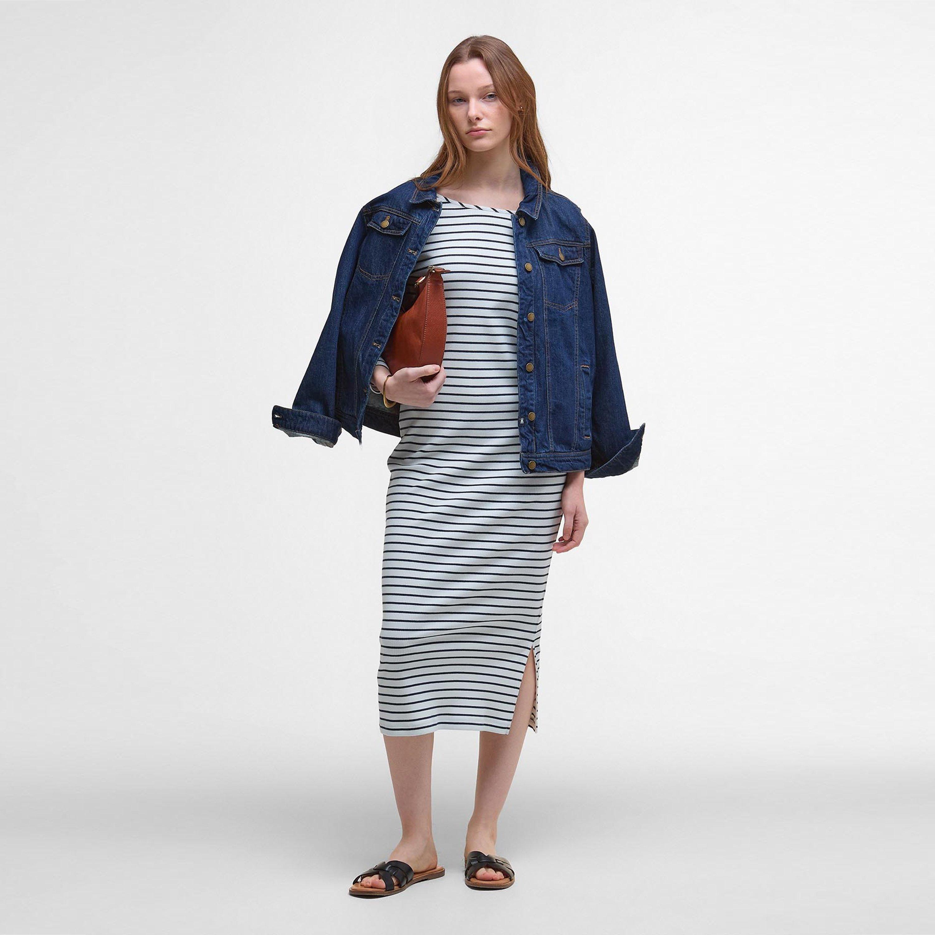 Cloud Stripe - Barbour - Women's Blake Bodycon Dress - 5