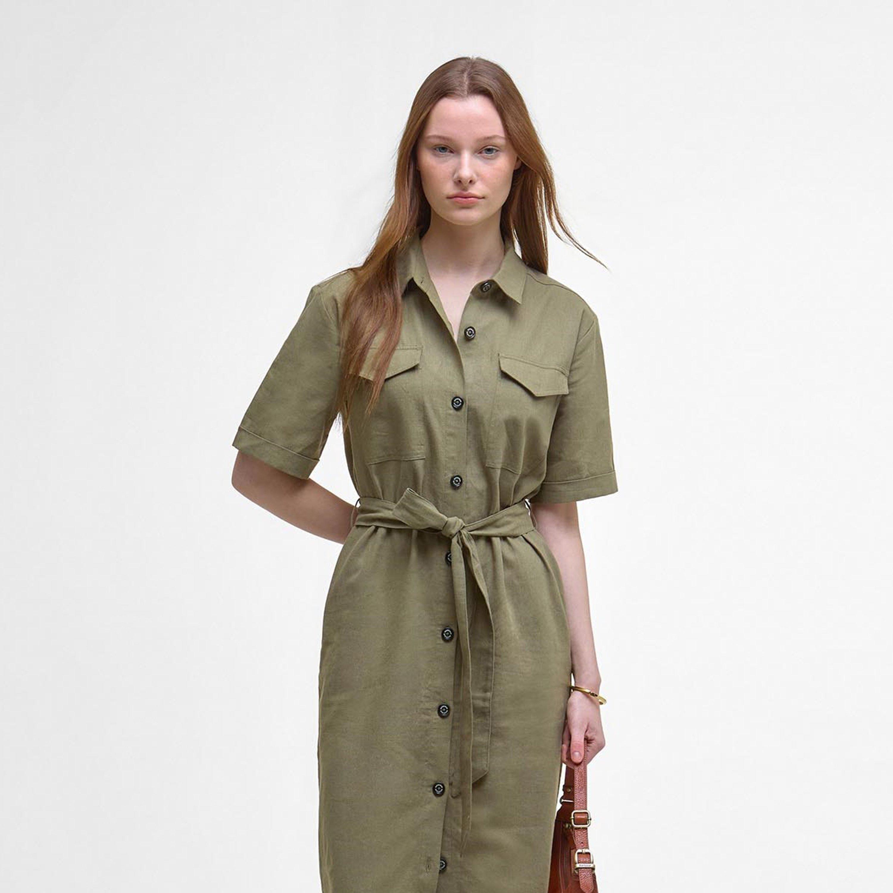 barbour shirt dress Barbour Sloane Midi Dress Womens Dark Navy Size: US 10
