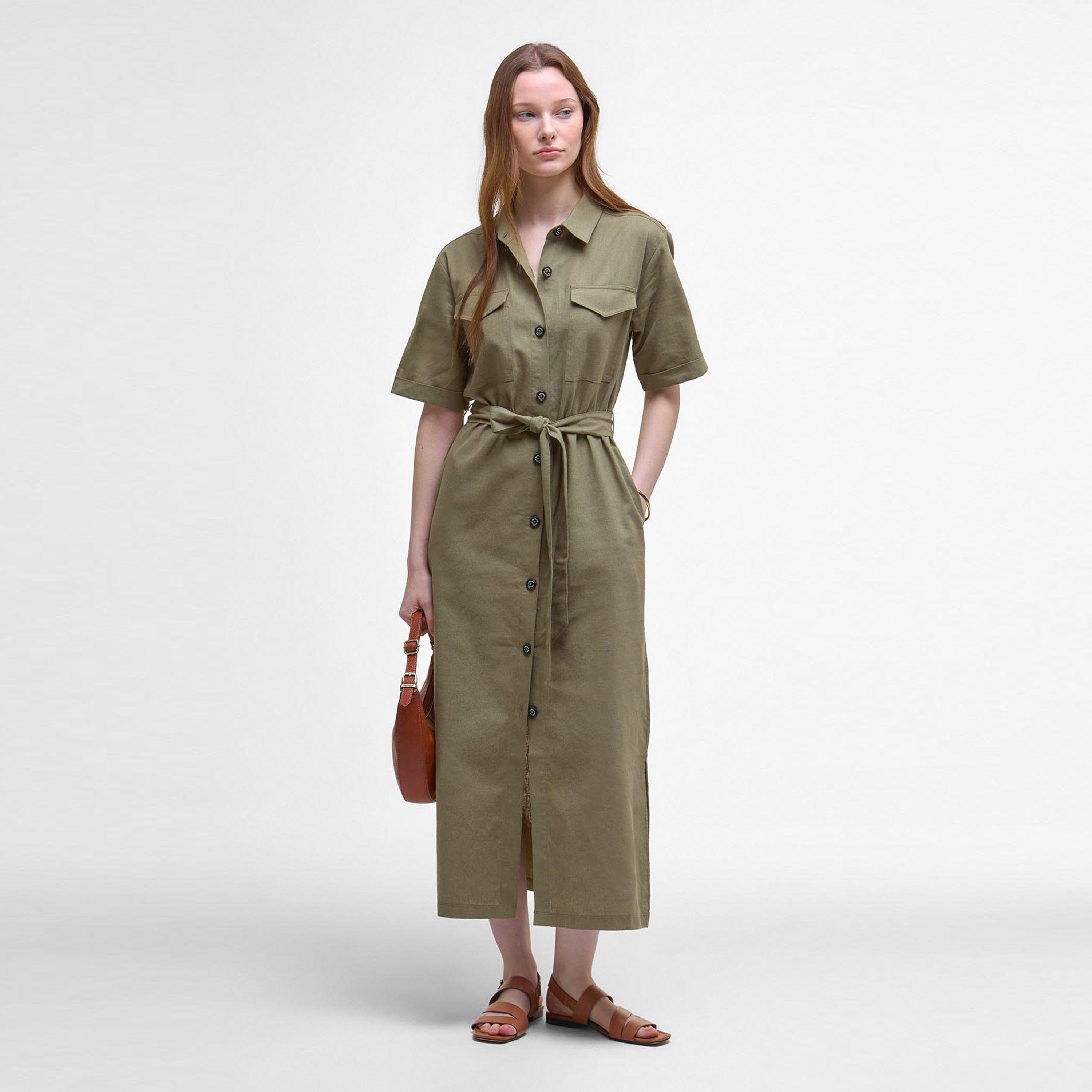 Dusky Green - Barbour - Women's Nicole Shirt Dress - 5