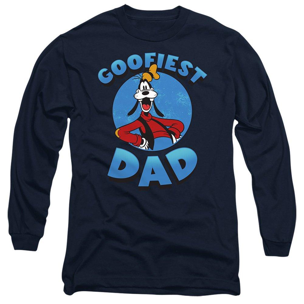 Navy - Disney - Mickey Mouse Friends Goofiest Dad Goofy Long Sleev - 1