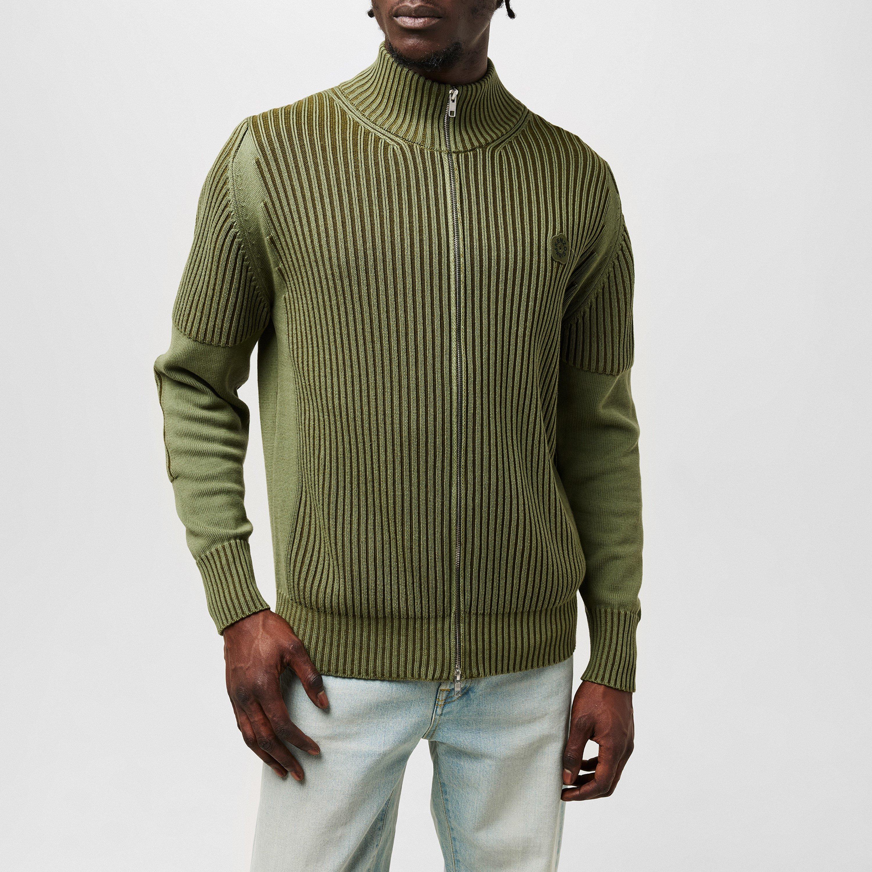 Khaki - Kenzo - Boke Flower Zipped Cardigan - 3