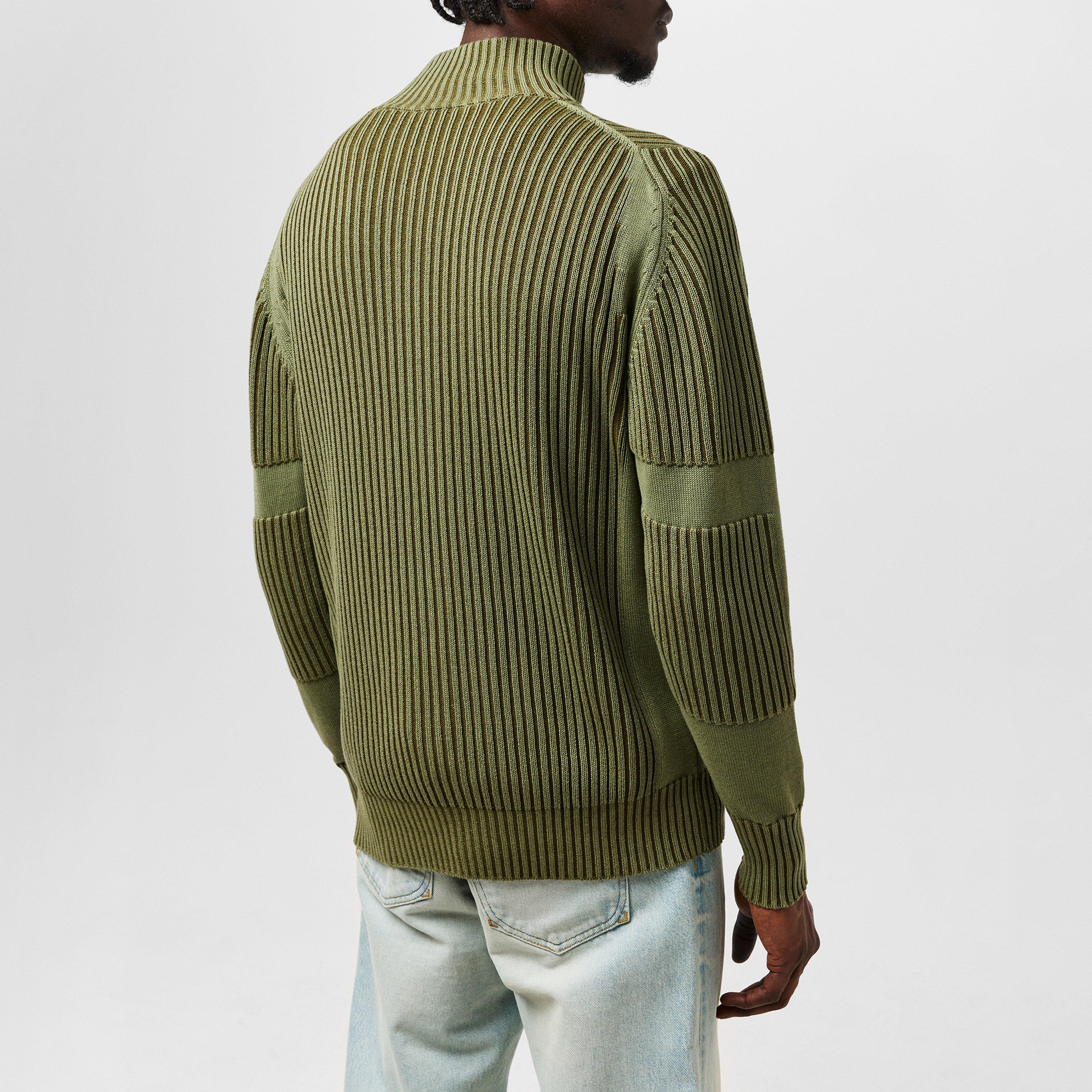 Khaki - Kenzo - Boke Flower Zipped Cardigan - 4