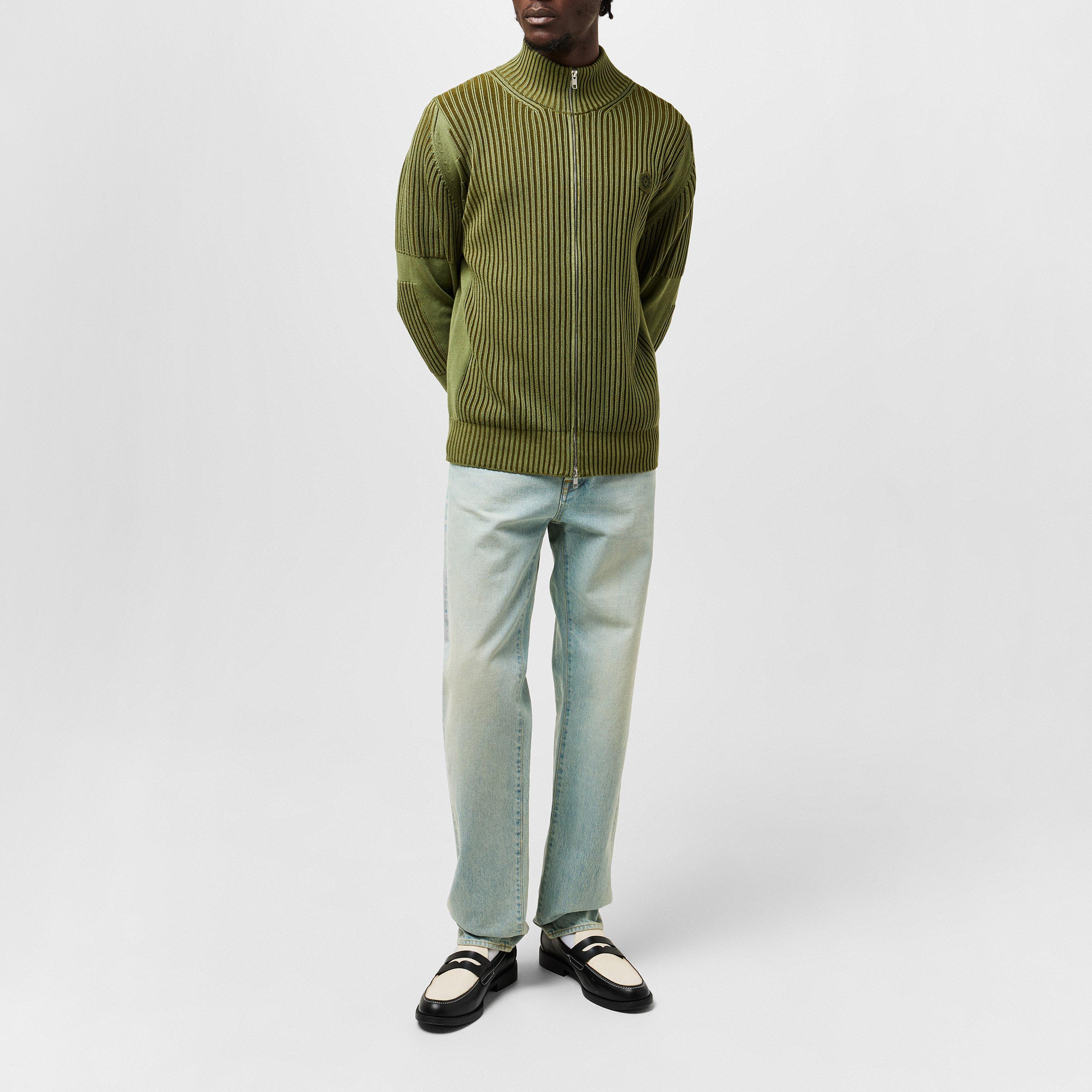 Khaki - Kenzo - Boke Flower Zipped Cardigan - 6