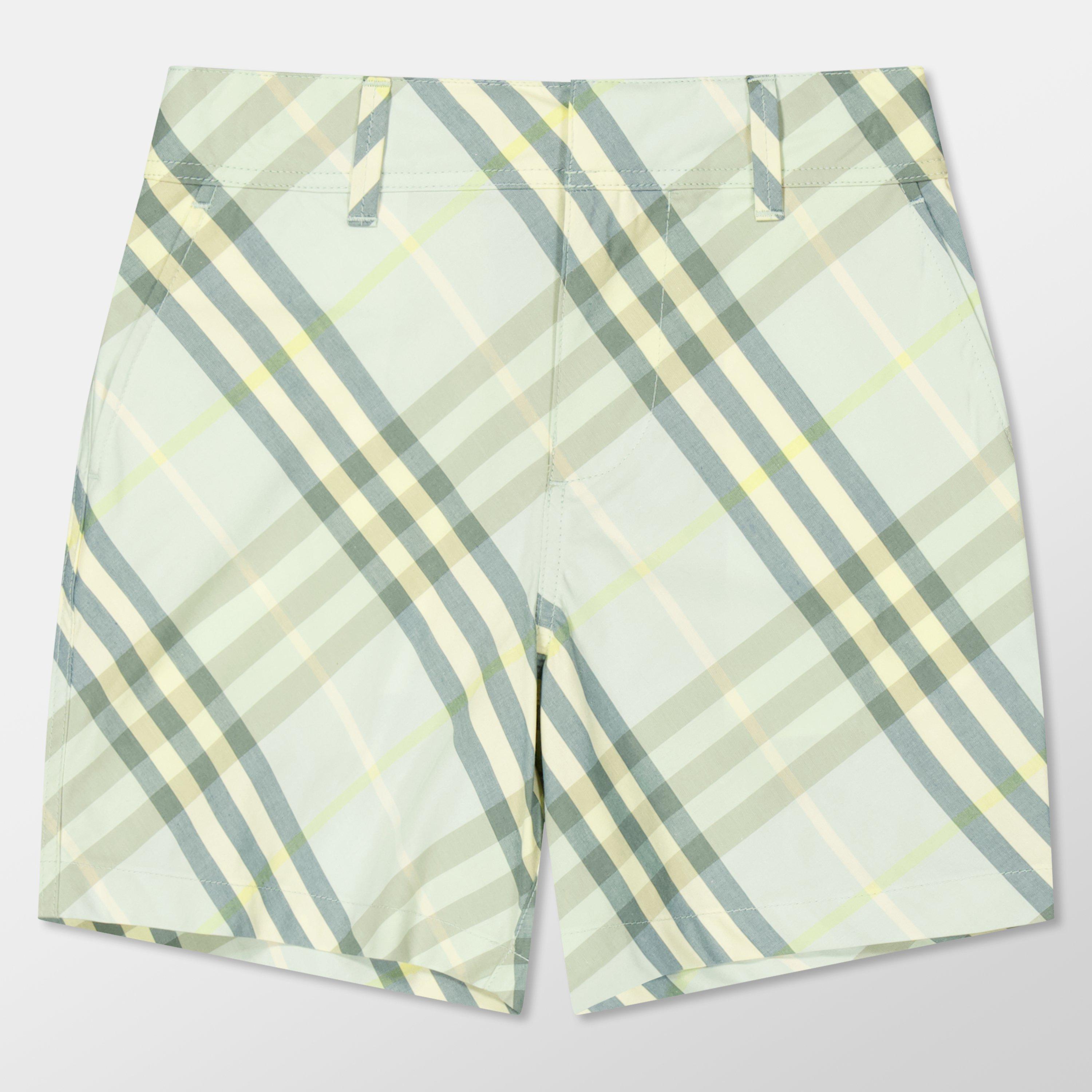 Burberry Kids' Check Elasticated Waistband Chino Shorts - Breeze C1788 - Size 12M