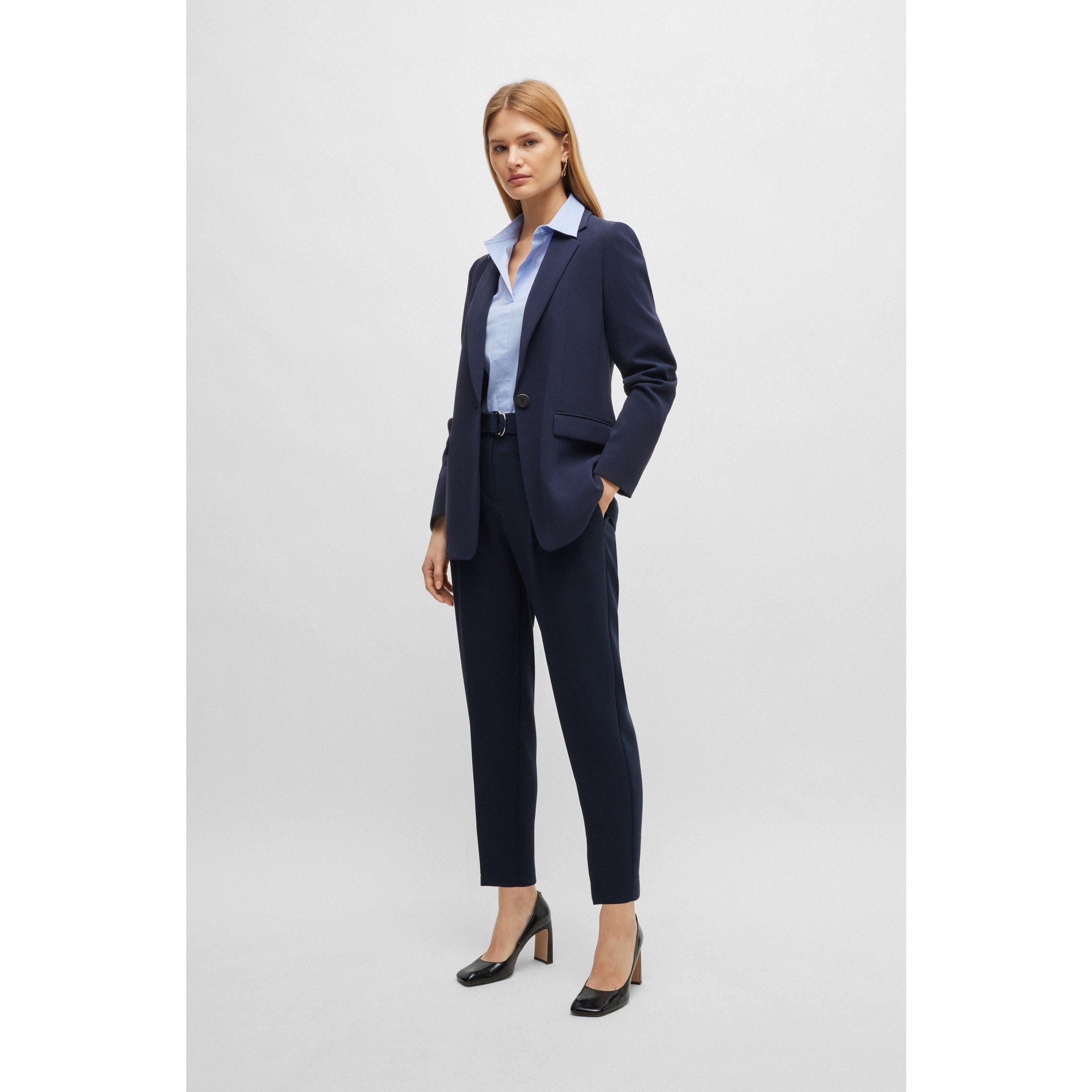 Open Blue - Boss - Women's Tapia Pleated Trousers - 2