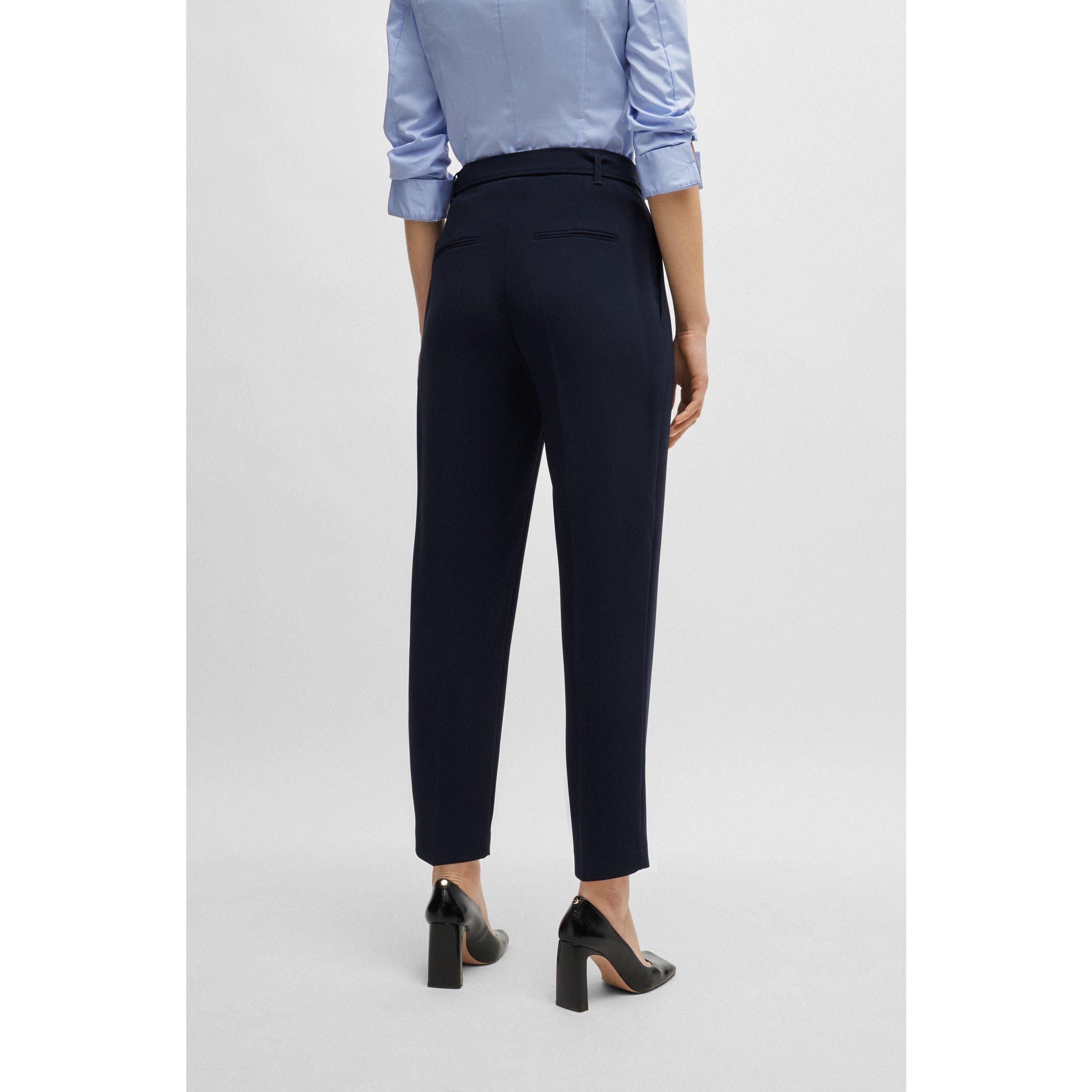 Open Blue - Boss - Women's Tapia Pleated Trousers - 3