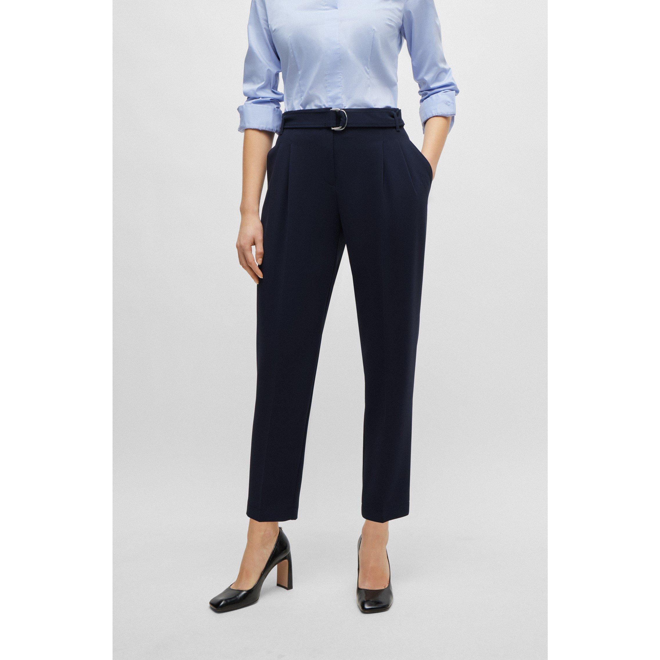Open Blue - Boss - Women's Tapia Pleated Trousers - 5