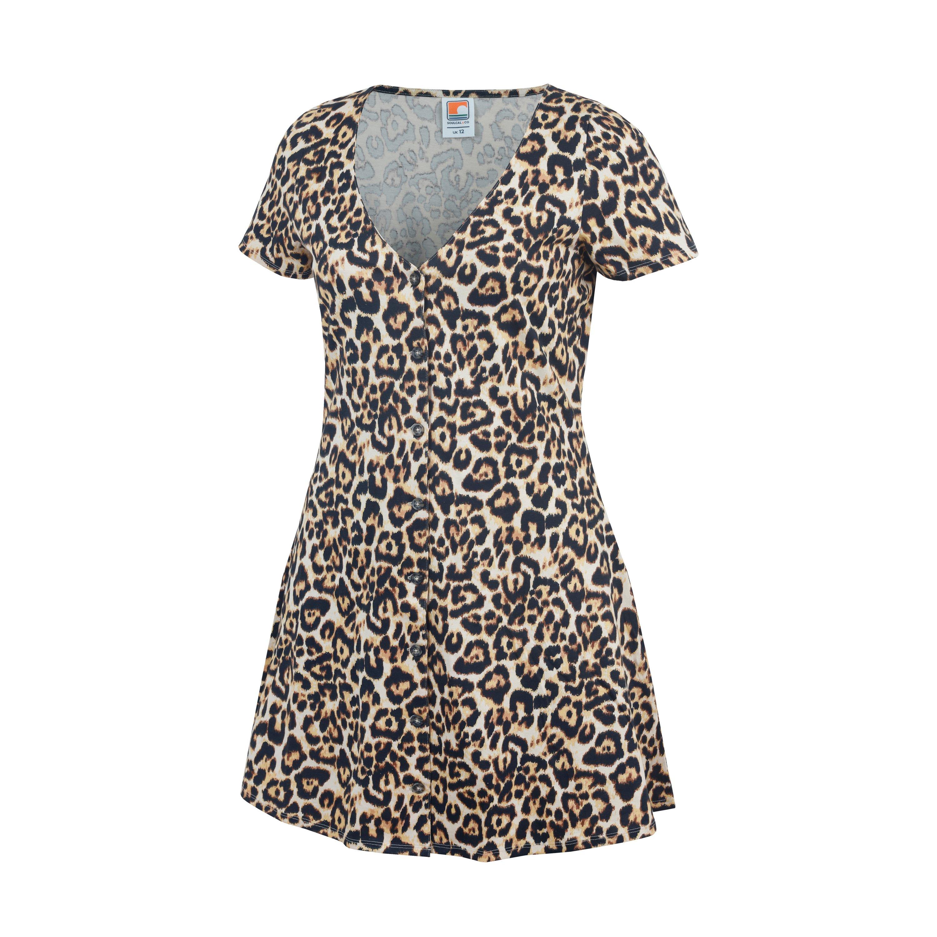 Stampa Leopardata - SoulCal - Button-Up Mini Dress - 3