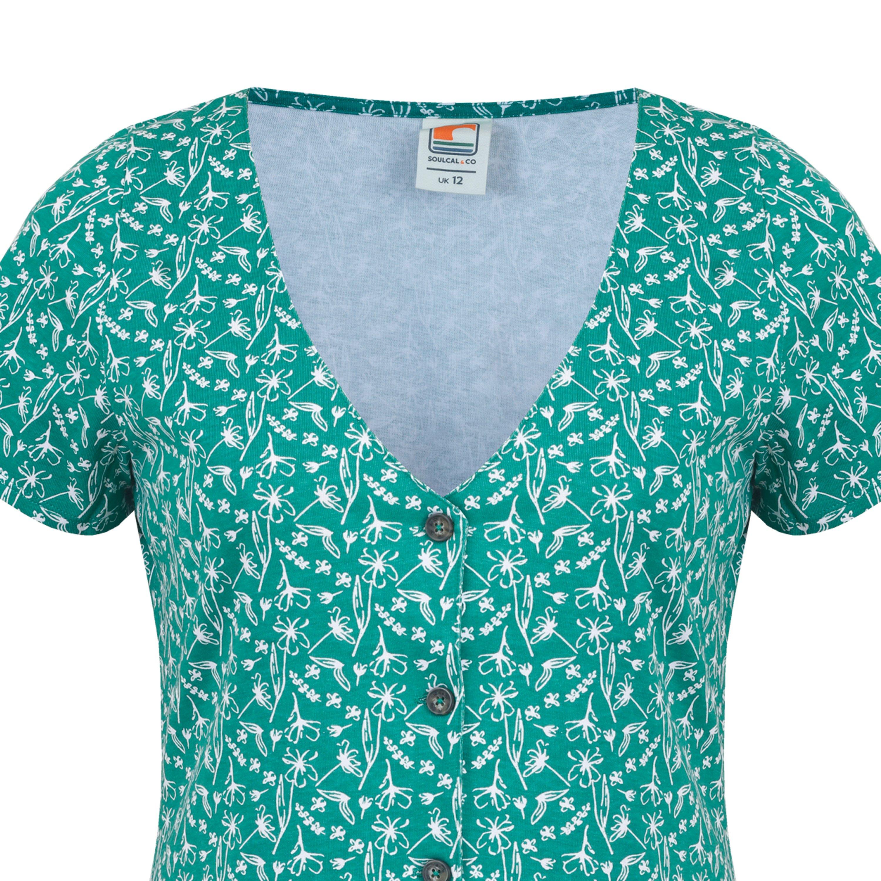 Disty - SoulCal - Women's Button-Up Mini Dress - 4