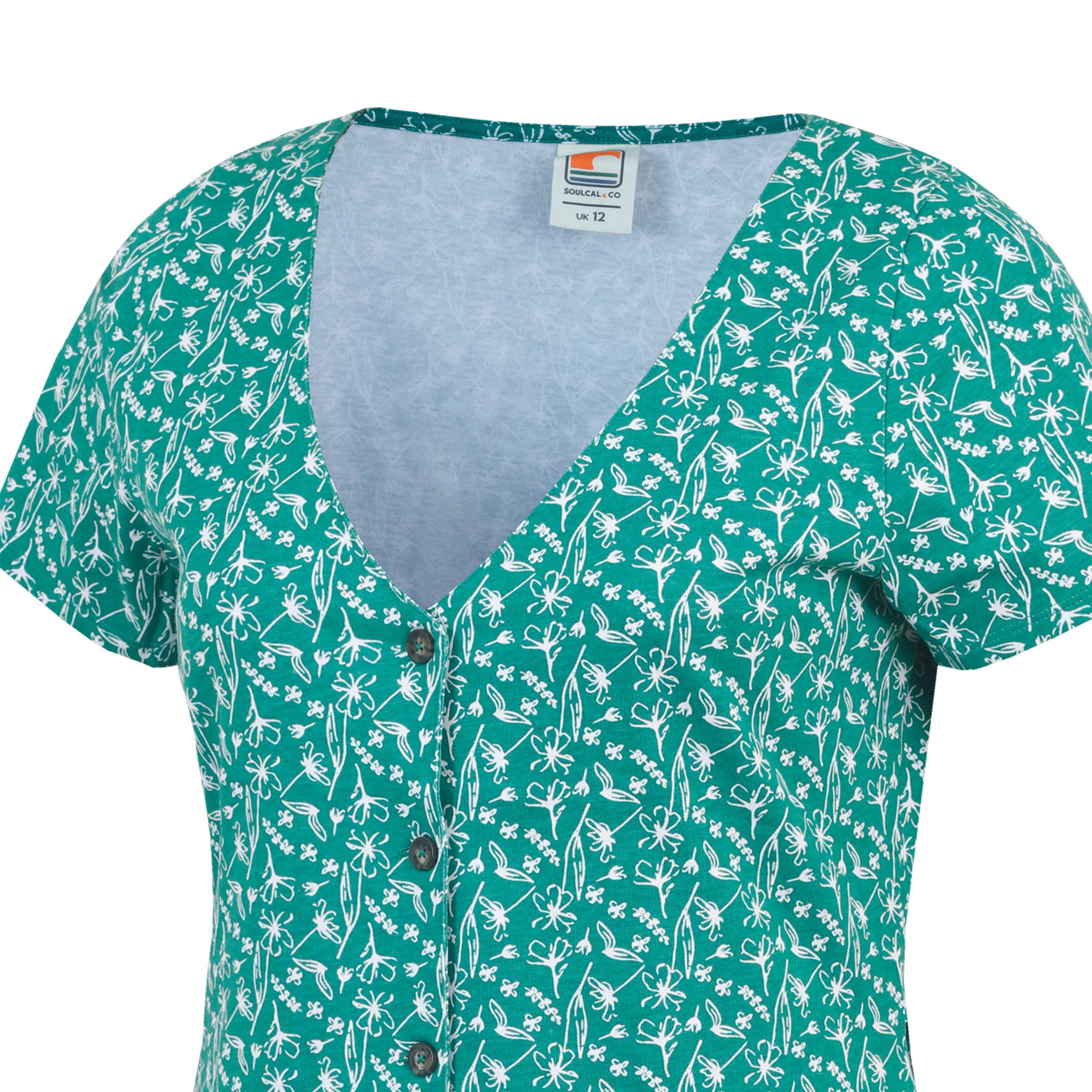 Disty - SoulCal - Women's Button-Up Mini Dress - 5