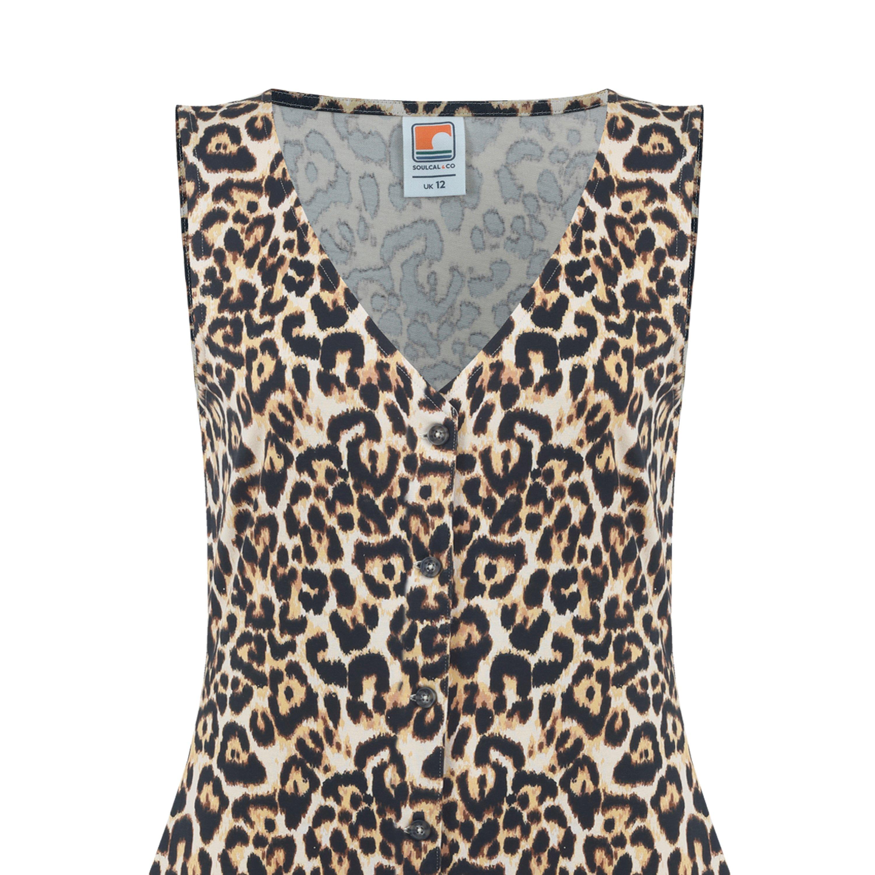 Leopard Print - SoulCal - Women's Maxi Dress - 4