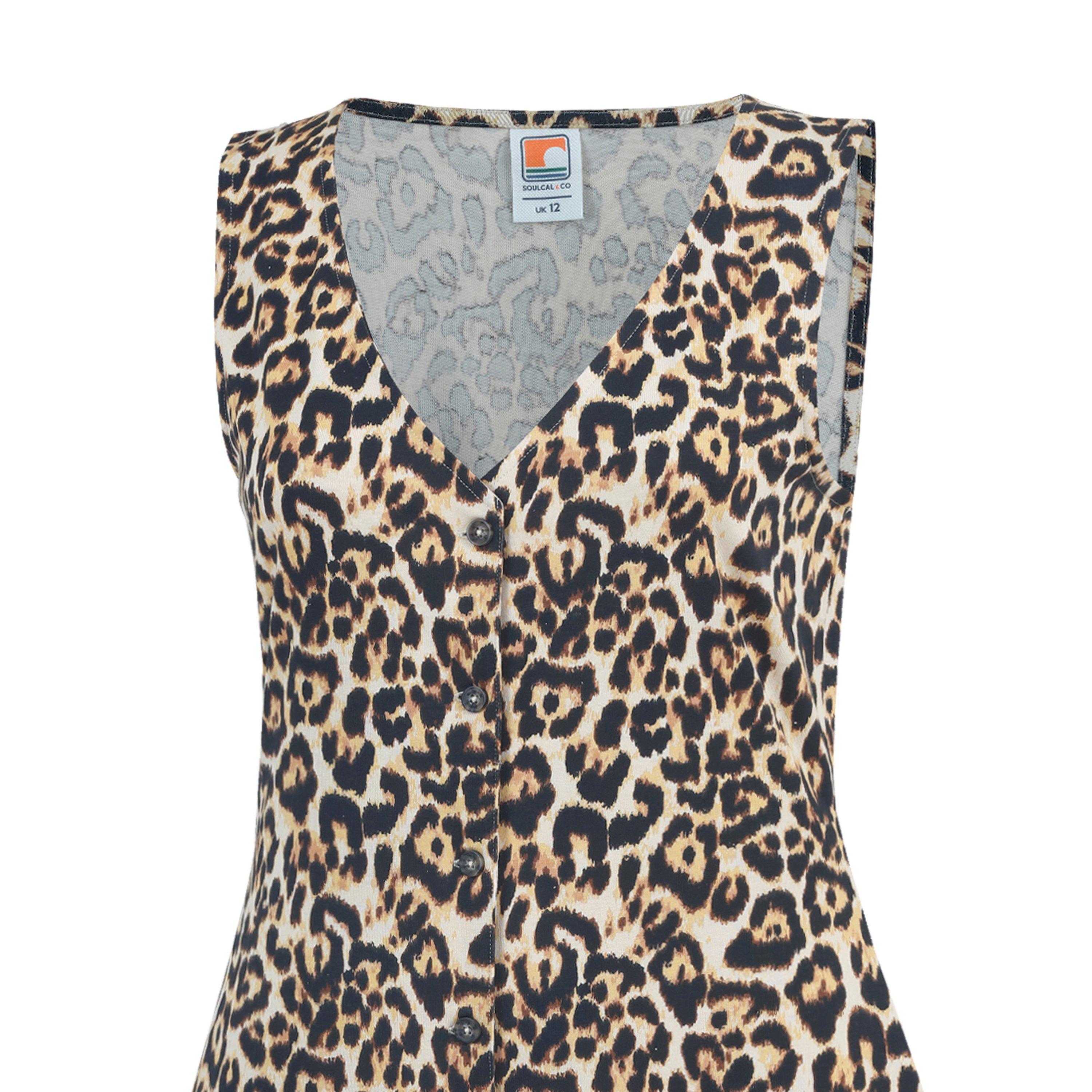 Leopard Print - SoulCal - Women's Maxi Dress - 5