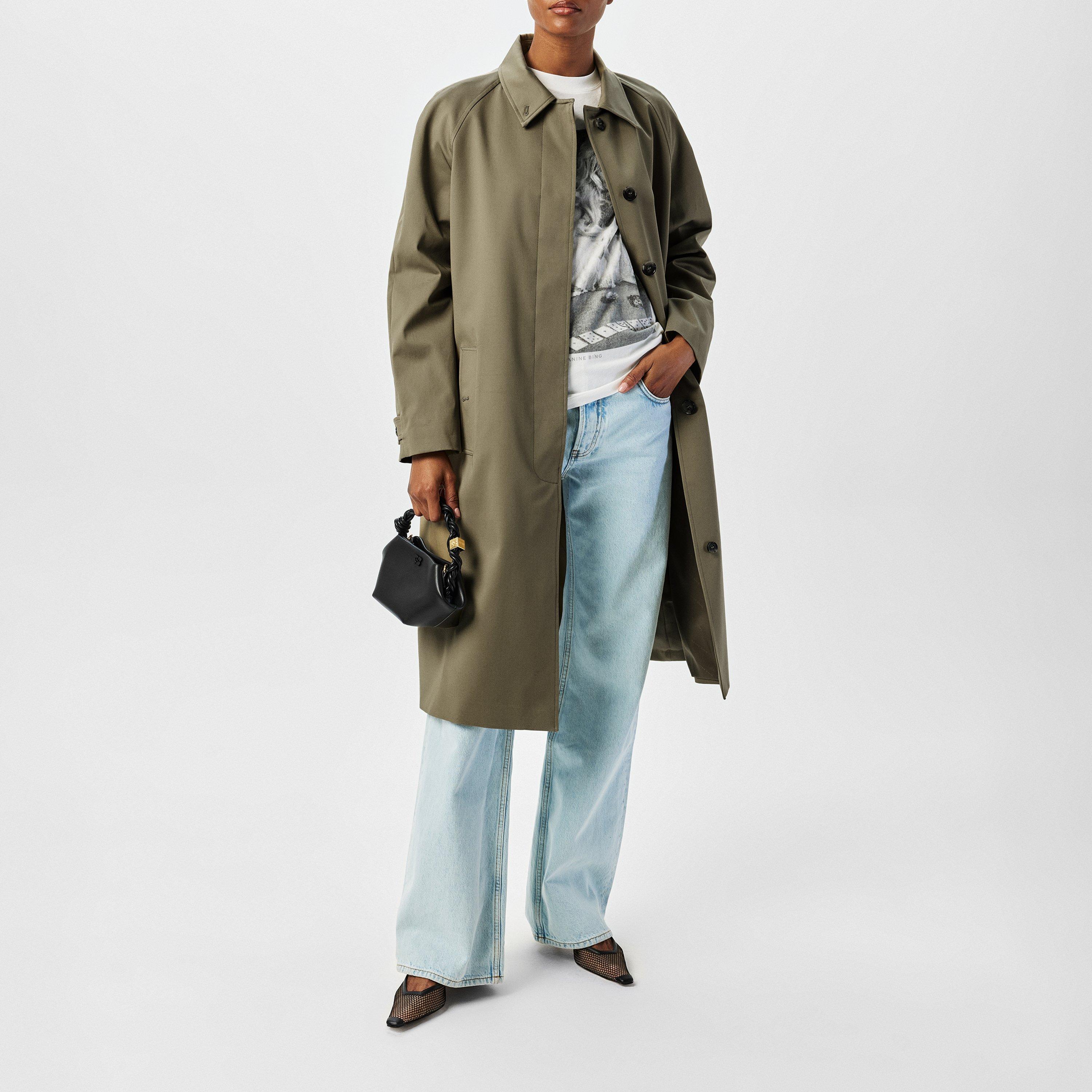 ARMY GREEN - Anine Bing - Women's Randy Oversized Trench Coat - 6