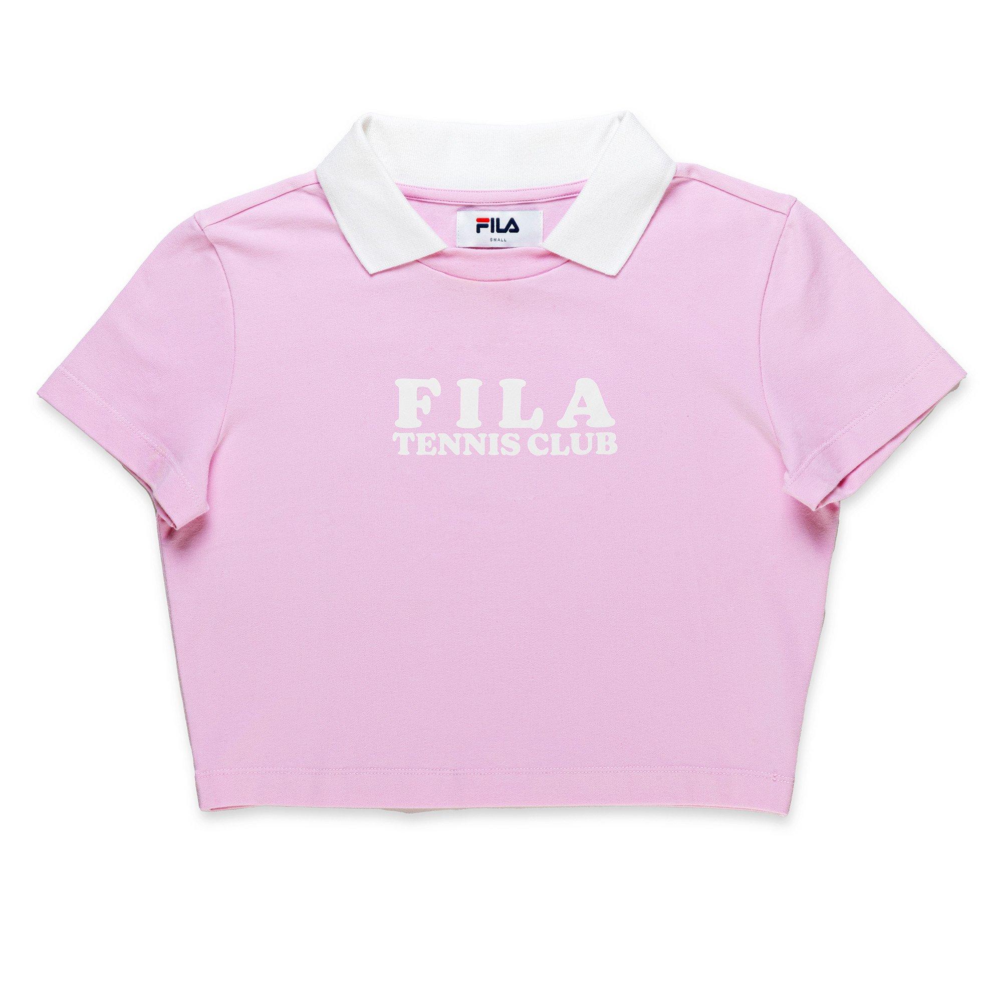 FONDANT PINK - Fila - Tennis Club Crop Top Womens - 1