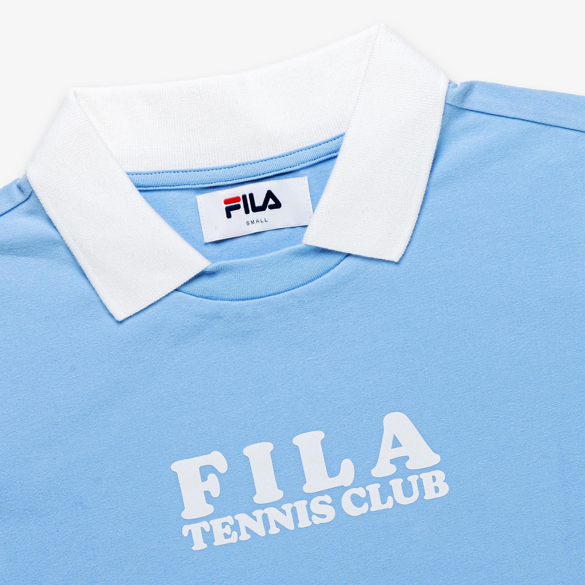 PALE BLUE - Fila - Tennis Club Crop Top Womens - 3
