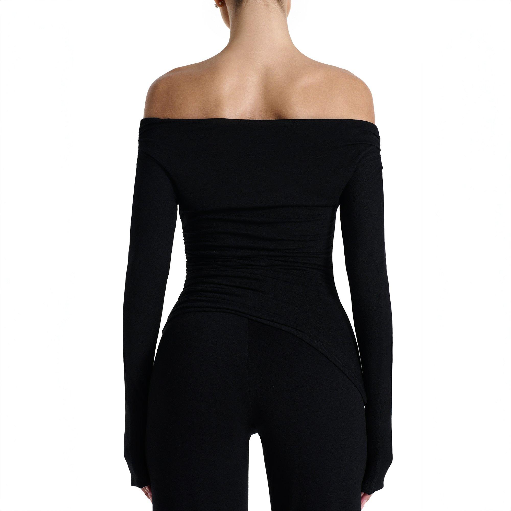 Black - Naked Wardrobe - Naked W Asymmetric T Ld64 - 4