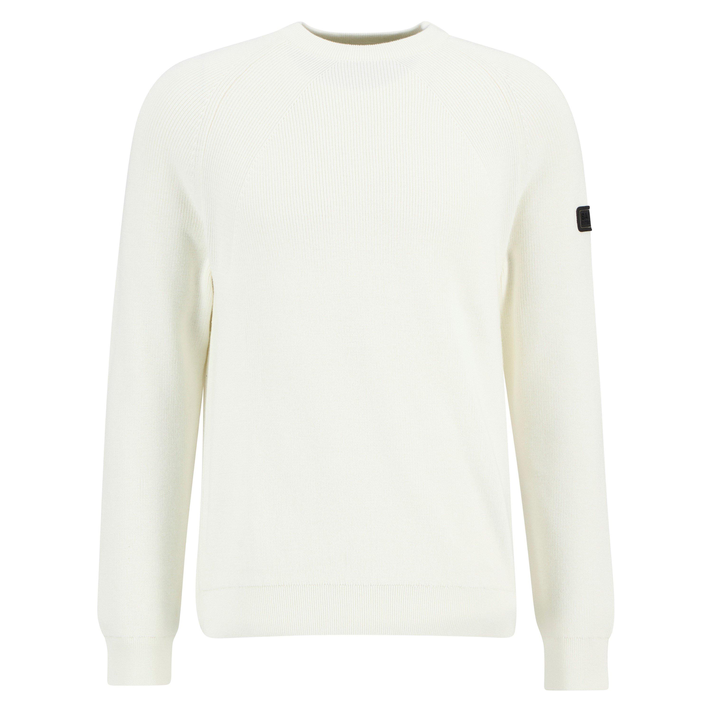 Whsper Wht WH32 - Barbour International - Mens Monmouth Crew Neck Jumper - 1
