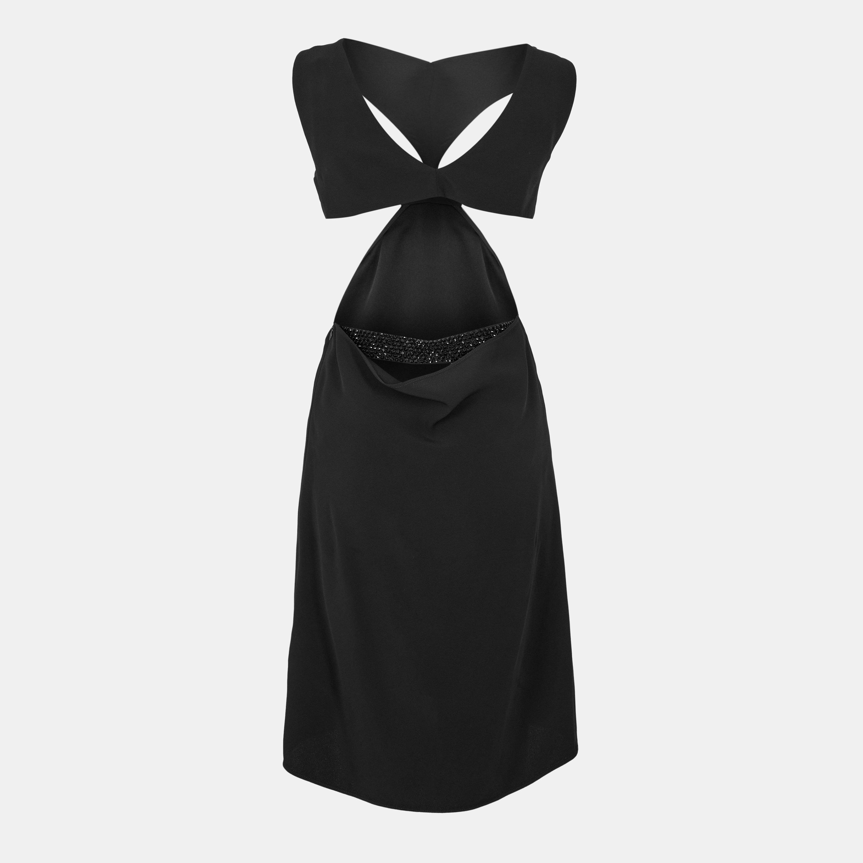 Black - GIVENCHY - Women's Cut-Out Mini Dress - 2