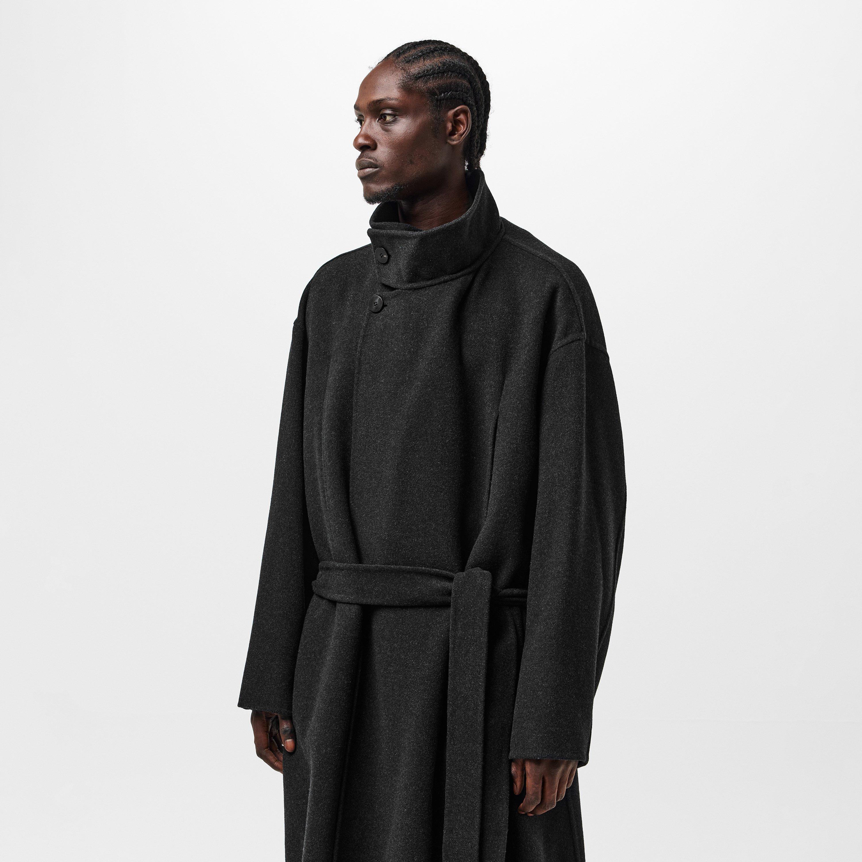 Black - Fear Of God - Men's  Structured Overcoat - 3
