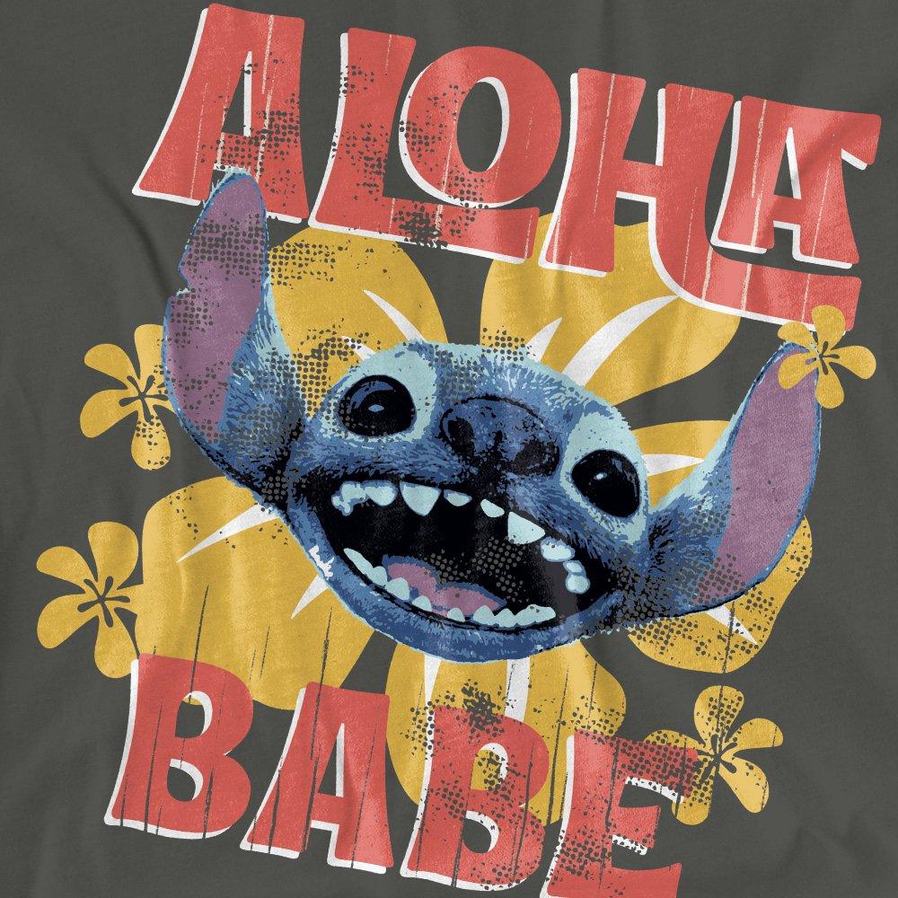 Charcoal - Disney - Stitch Movie Aloha Babe Classic T-Shirt Charcoal - 2