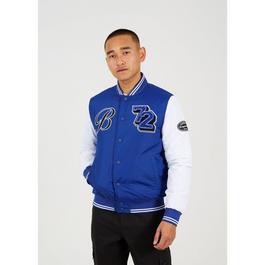 Brave Soul Varsity Jacket with Patches