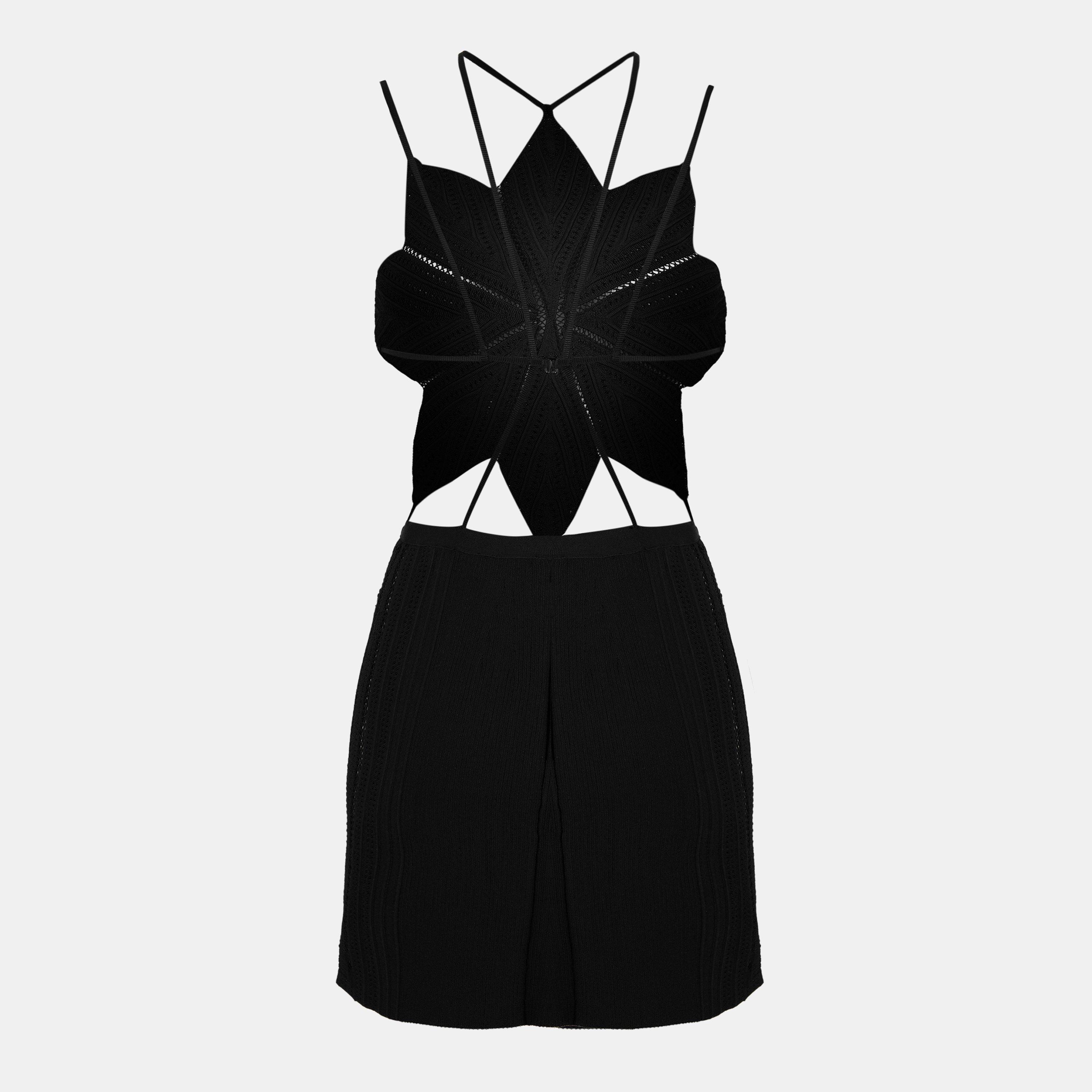 Black - GIVENCHY - Silk Knit Star Dress - 2